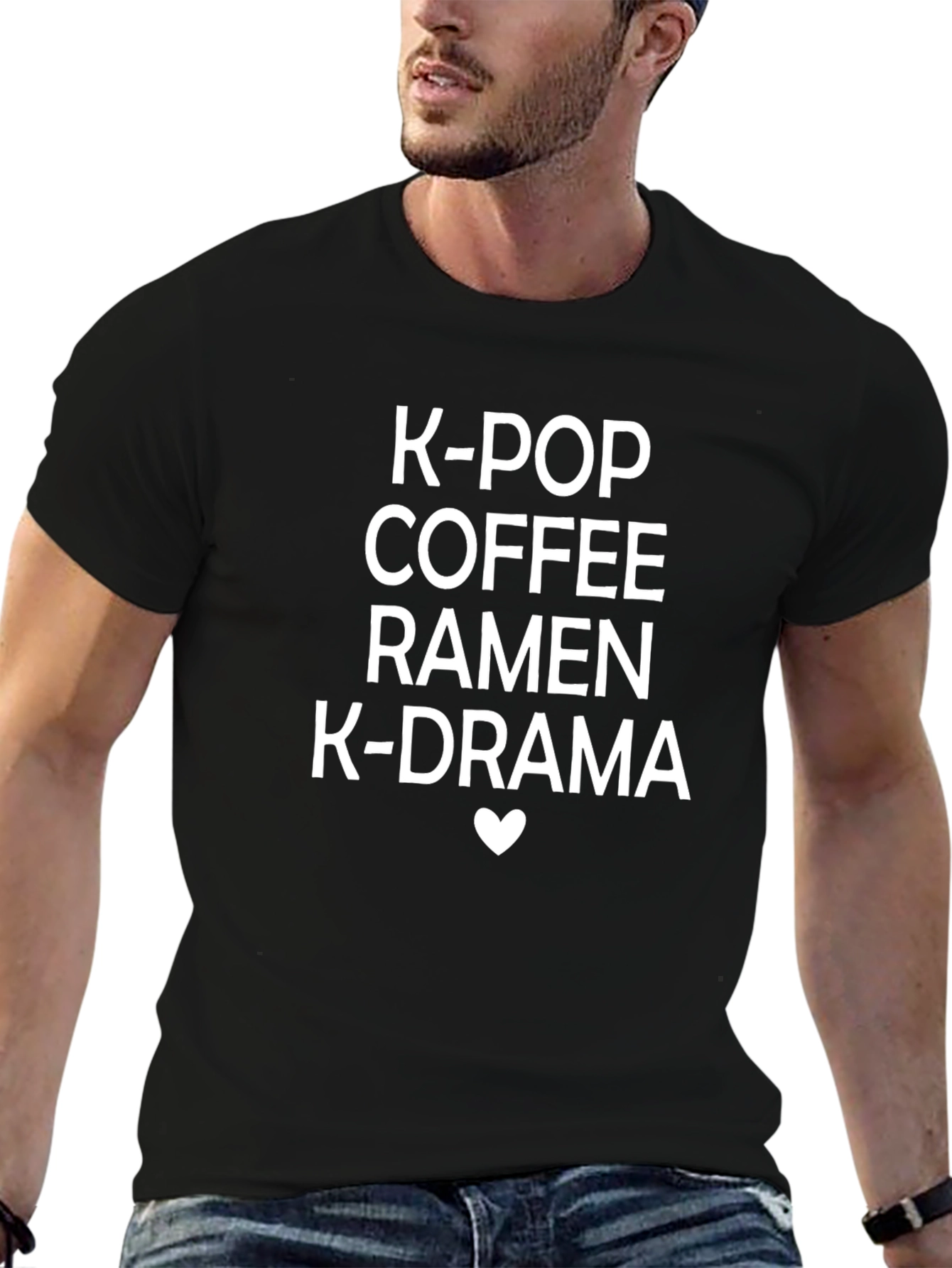 K-Pop Coffee Ramen K-Drama Graphic Tee