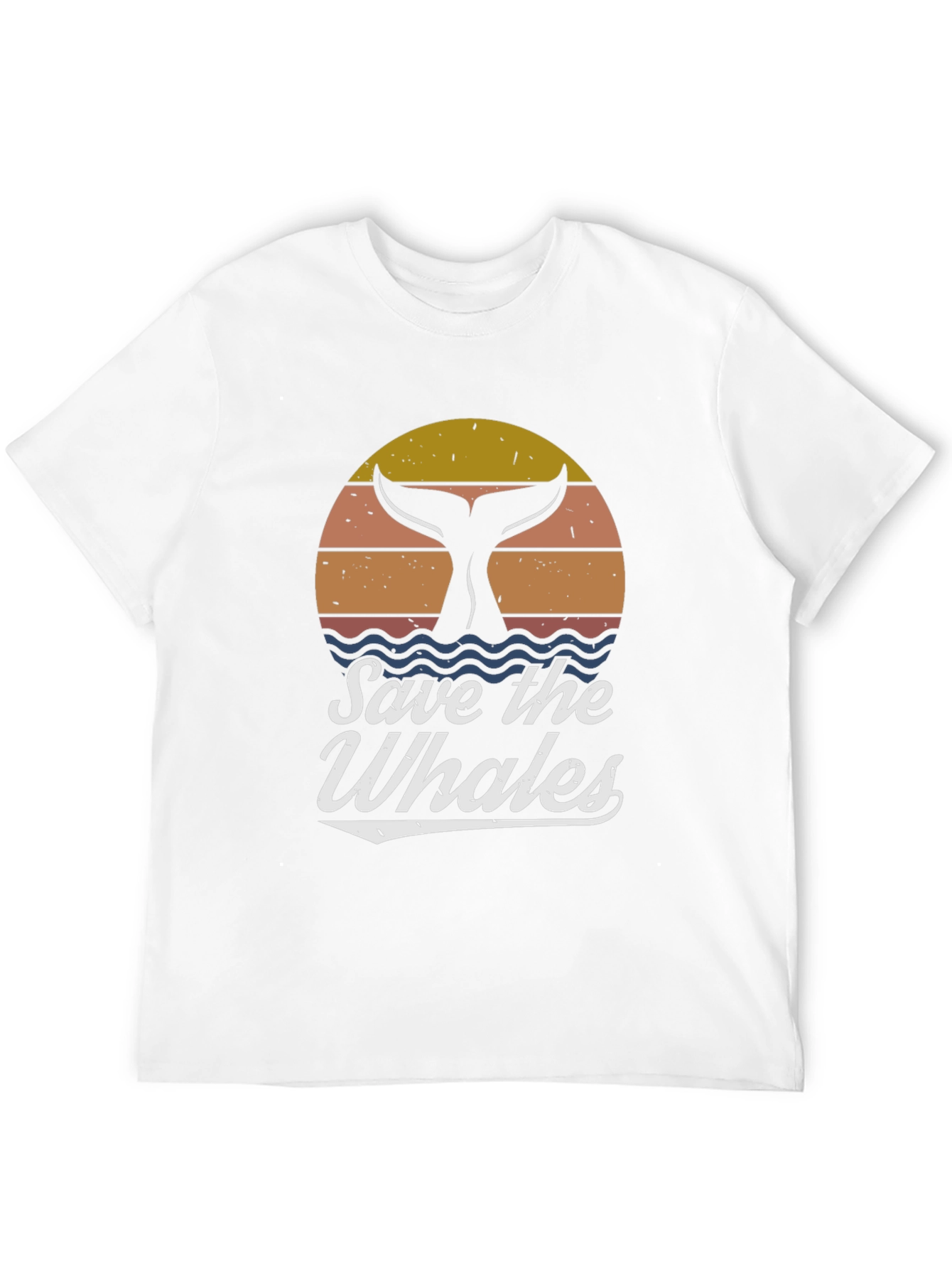 Save the Whales Graphic Tee - Retro Style