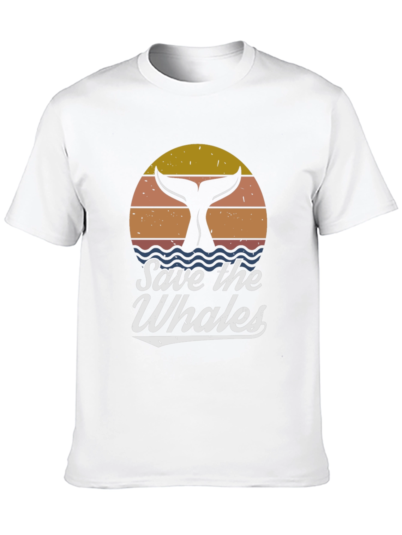 Save the Whales Graphic Tee - Retro Style