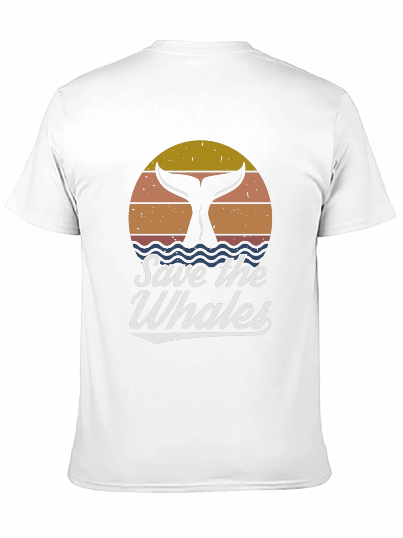 Save the Whales Graphic Tee - Retro Style