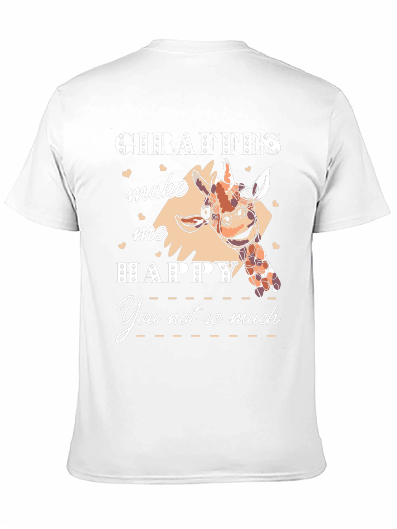 Giraffe Lover T-Shirt - Giraffes Make Me Happy Tee