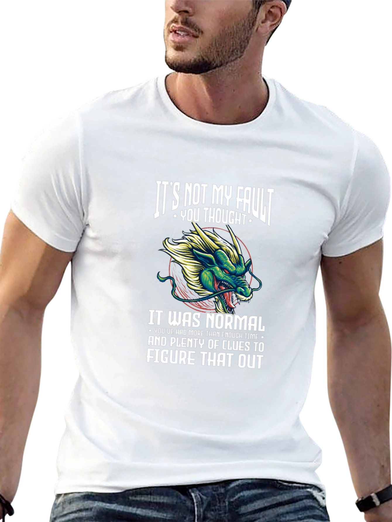 Its Not My Fault Dragon Graphic Tee