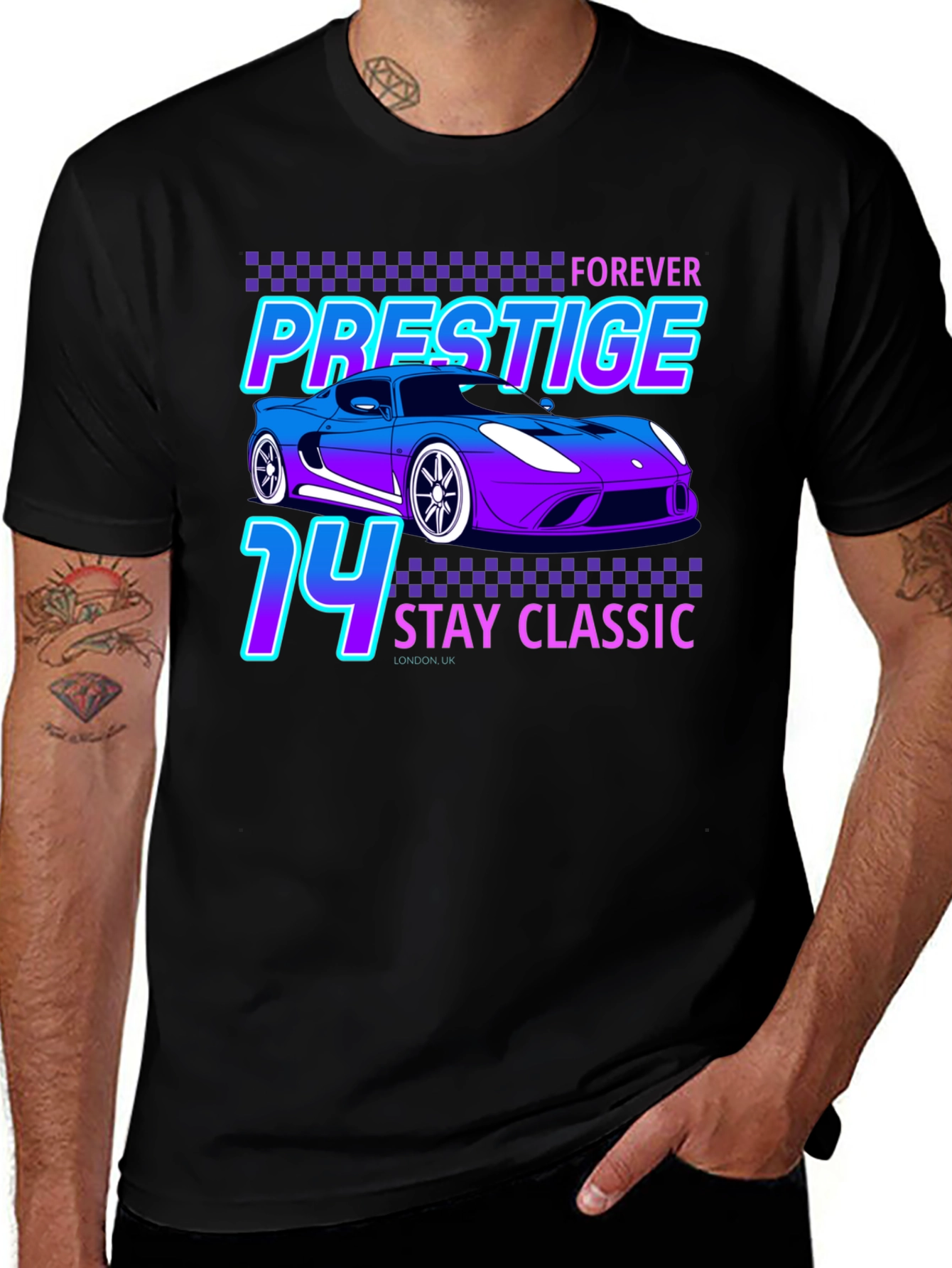 Prestige Forever Stay Classic 74 Car T-Shirt