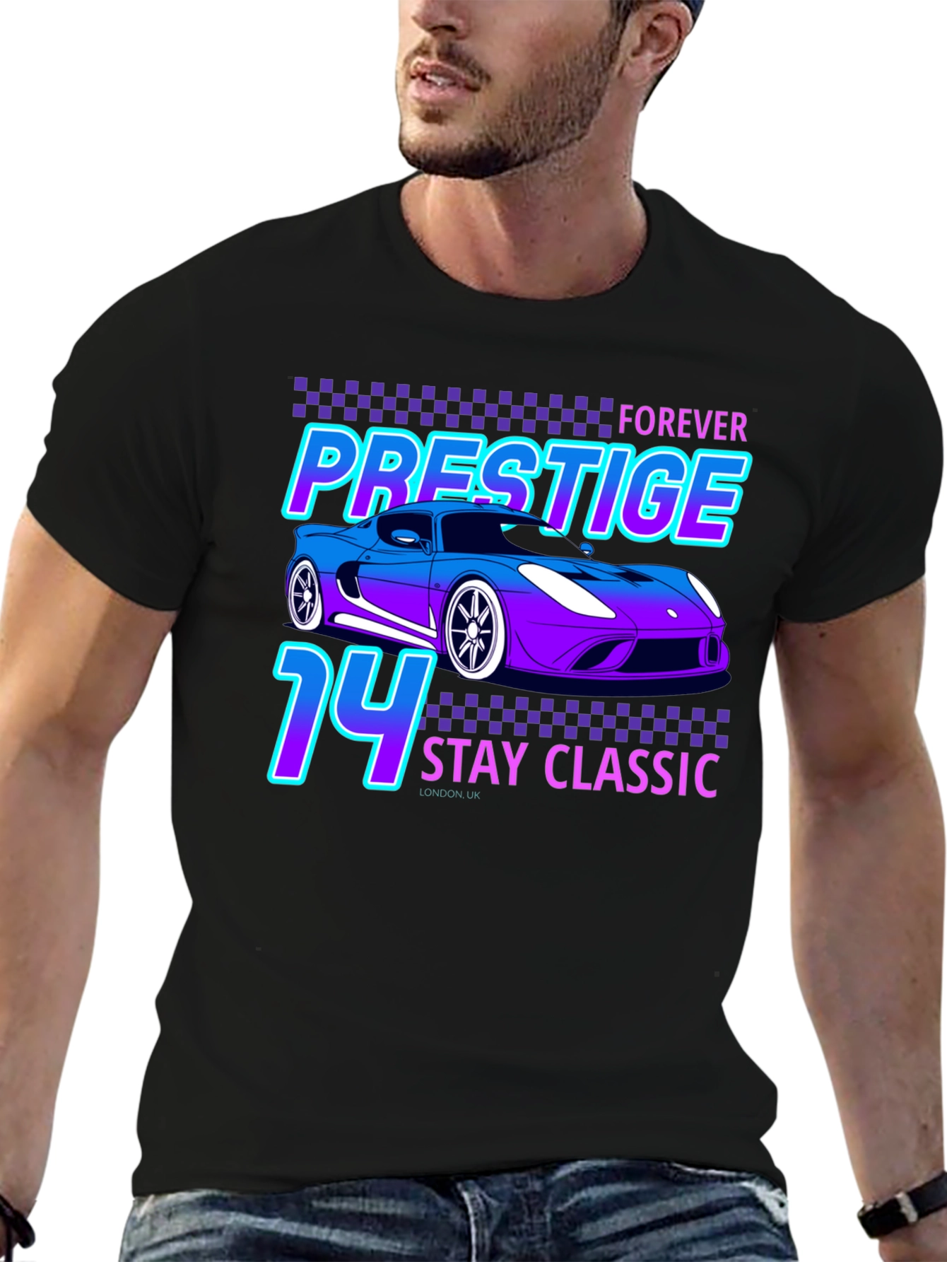 Prestige Forever Stay Classic 74 Car T-Shirt