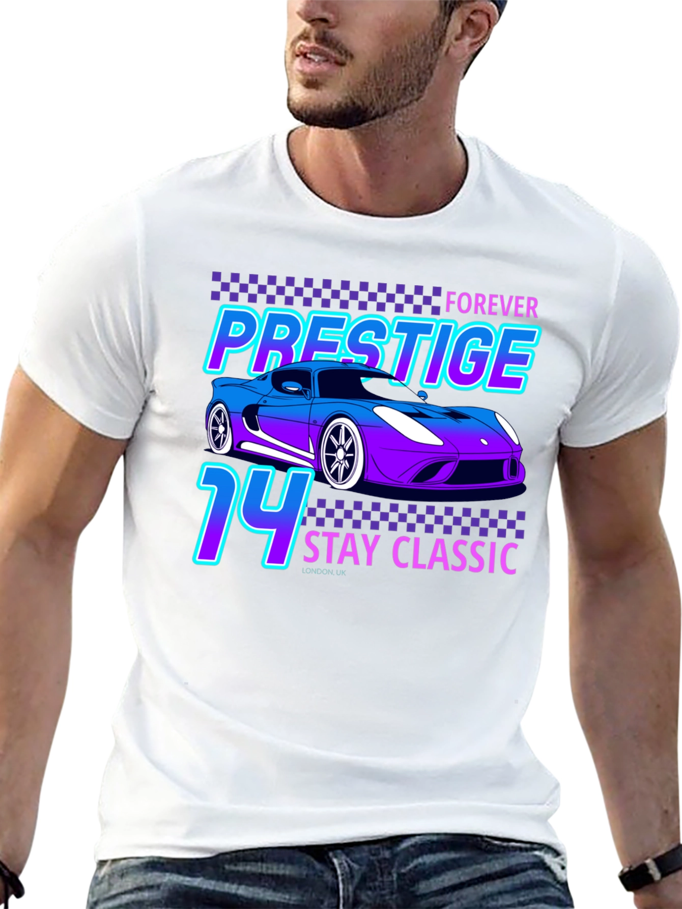 Prestige Forever Stay Classic 74 Car T-Shirt