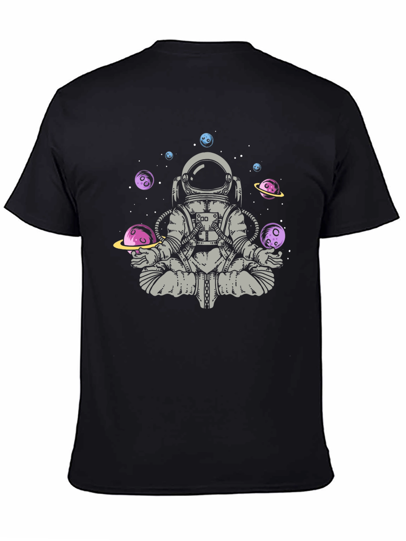 Astronaut Meditation T-Shirt - Space Zen