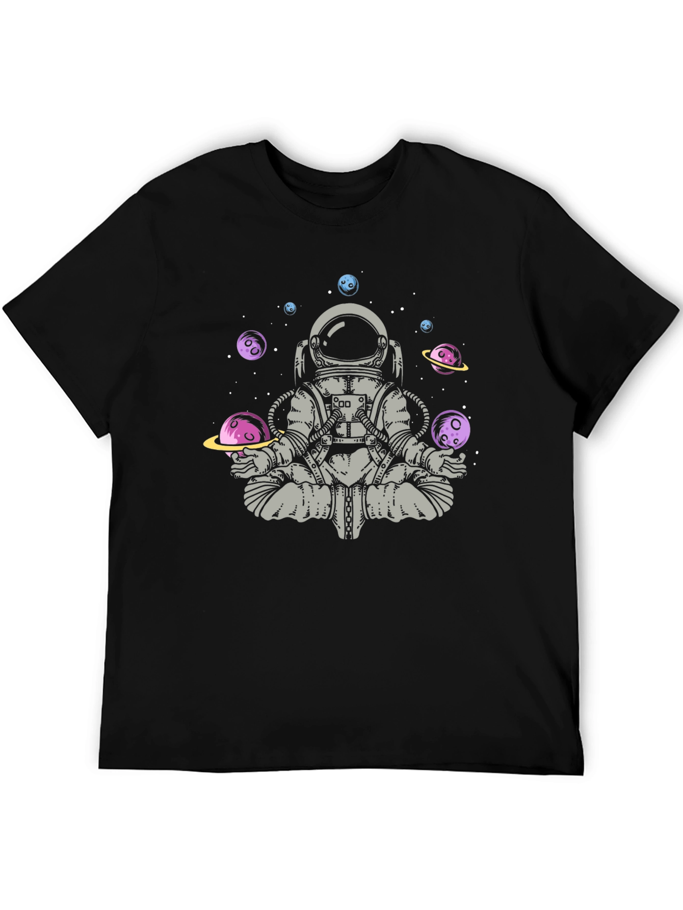 Astronaut Meditation T-Shirt - Space Zen