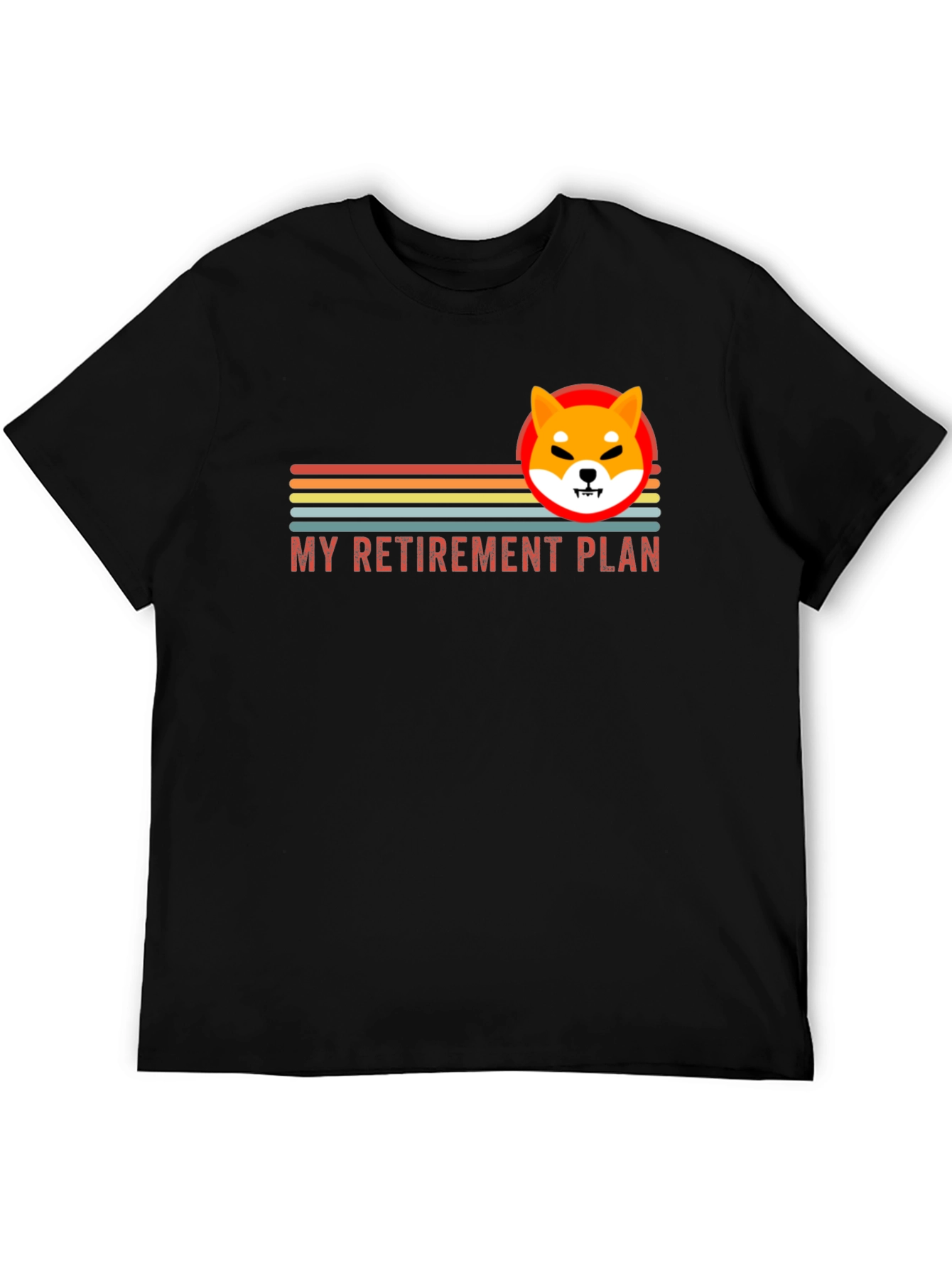 Shiba Inu Retirement Plan T-Shirt - Crypto Meme Tee