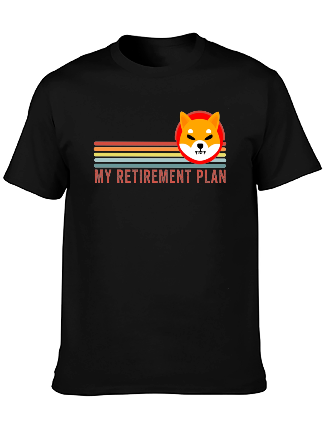 Shiba Inu Retirement Plan T-Shirt - Crypto Meme Tee