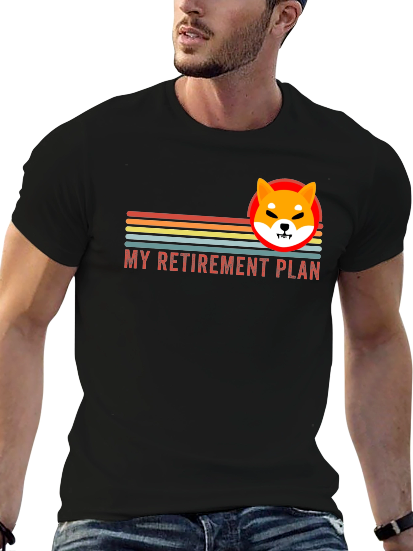 Shiba Inu Retirement Plan T-Shirt - Crypto Meme Tee