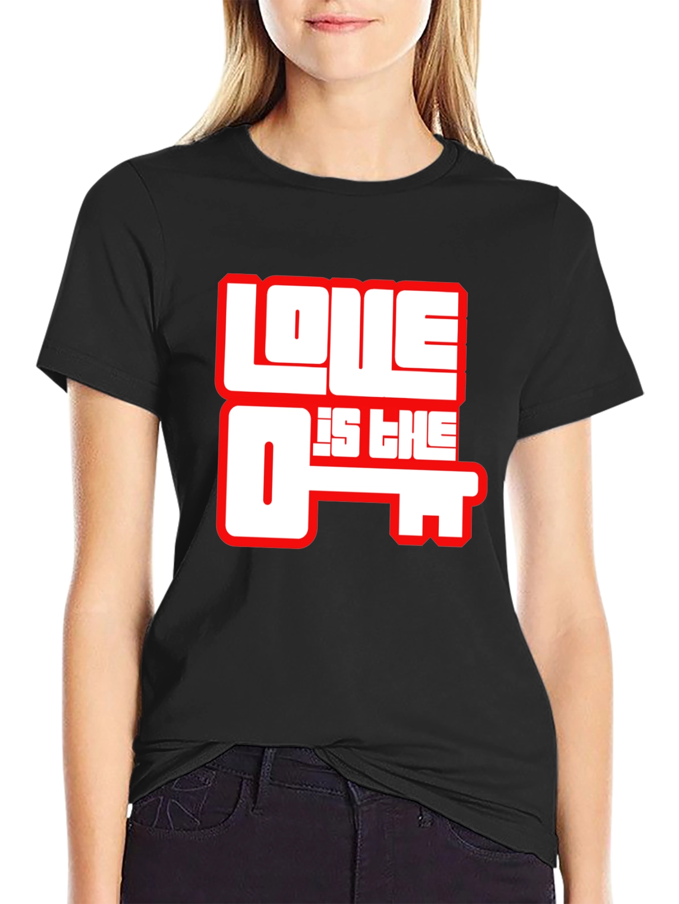 Love is the Key Graphic T-Shirt - Black