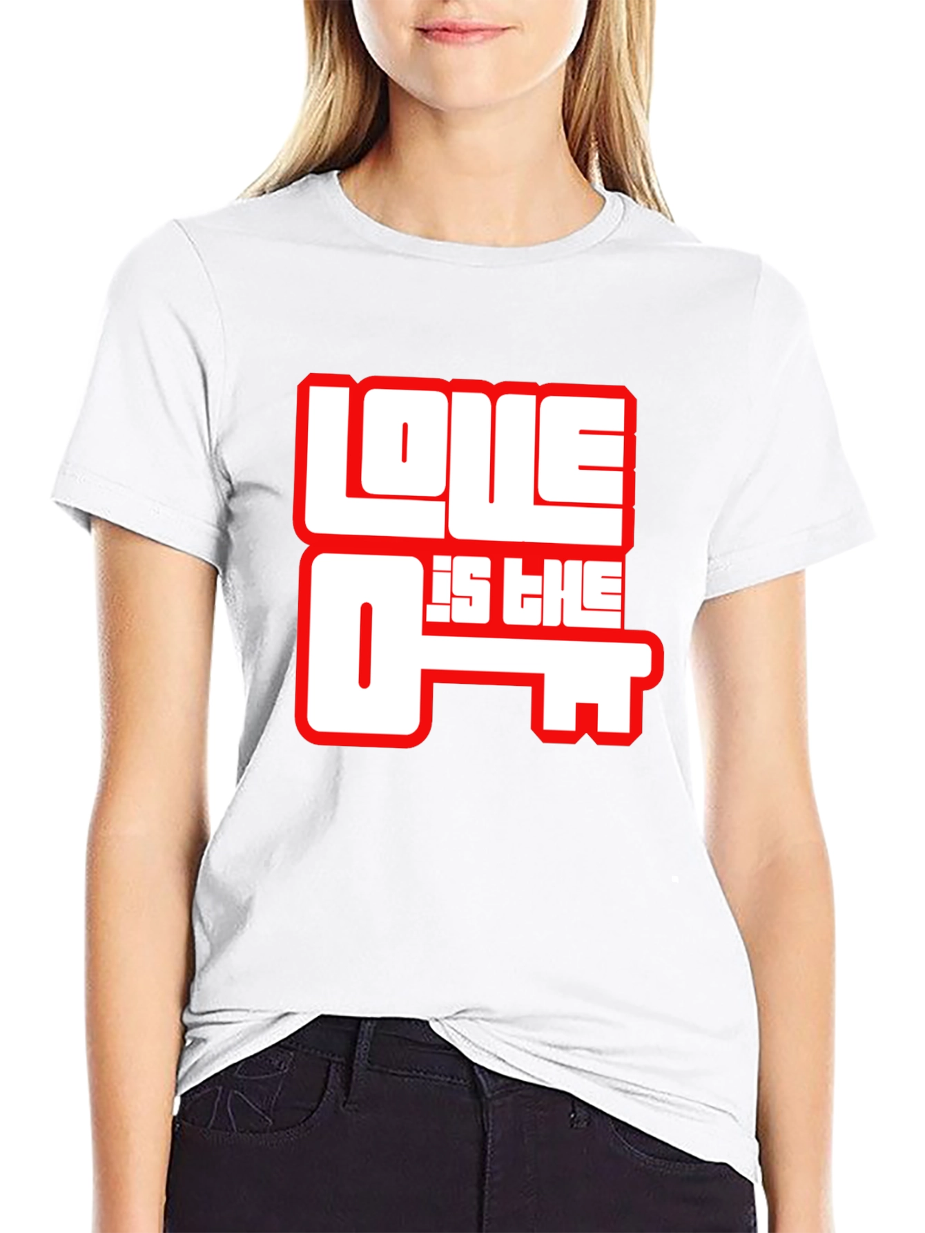 Love is the Key Graphic T-Shirt - Black