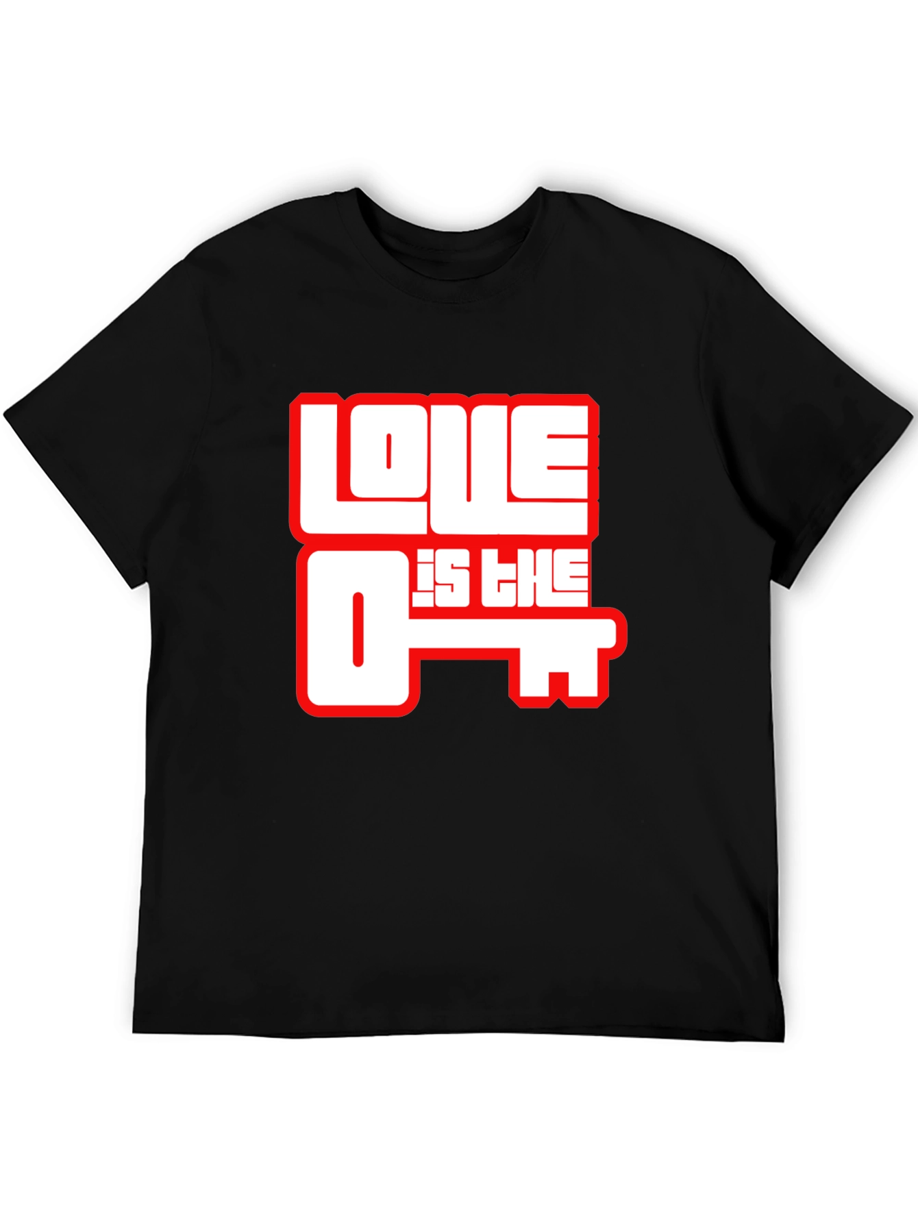 Love is the Key Graphic T-Shirt - Black