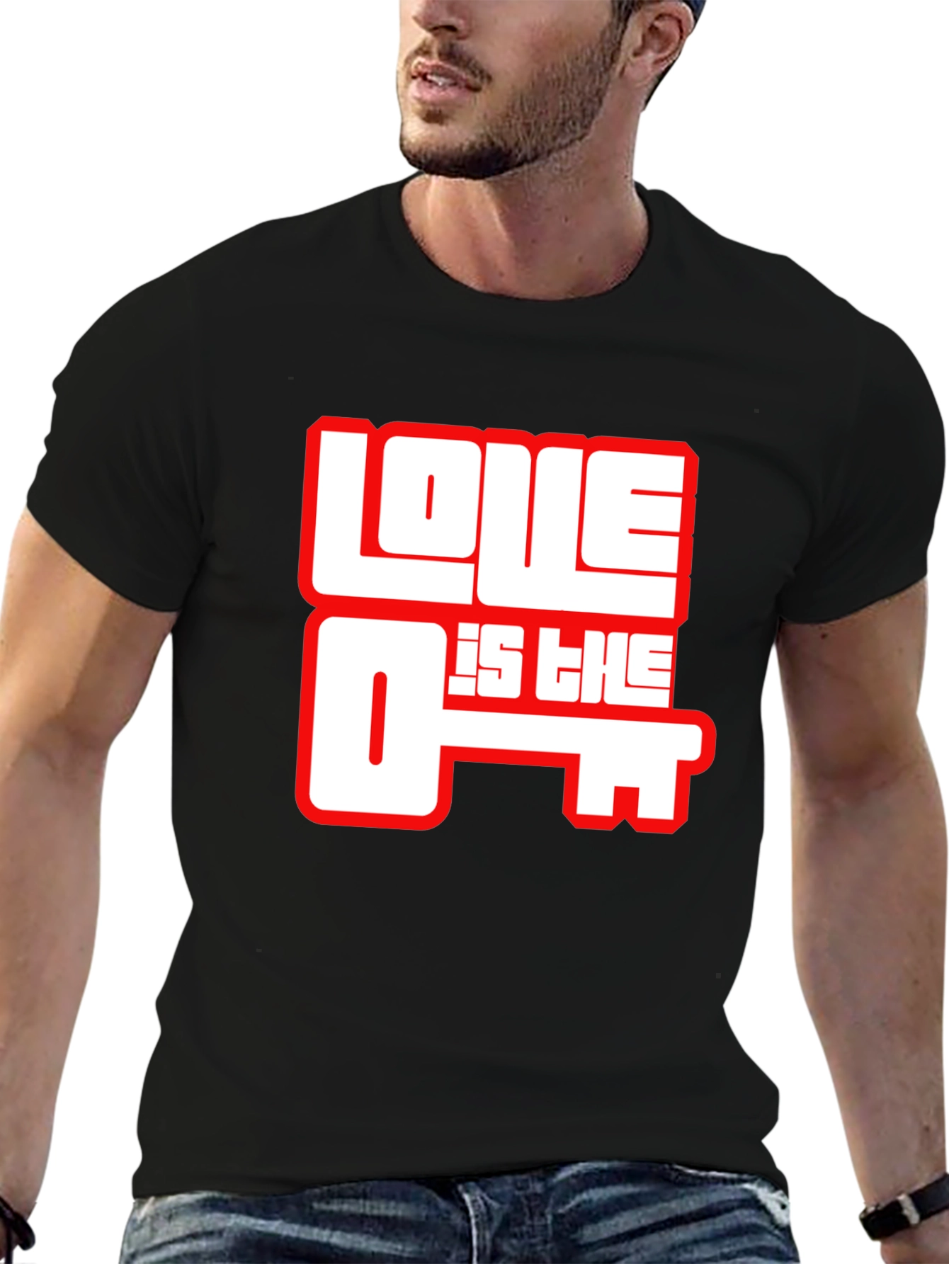Love is the Key Graphic T-Shirt - Black