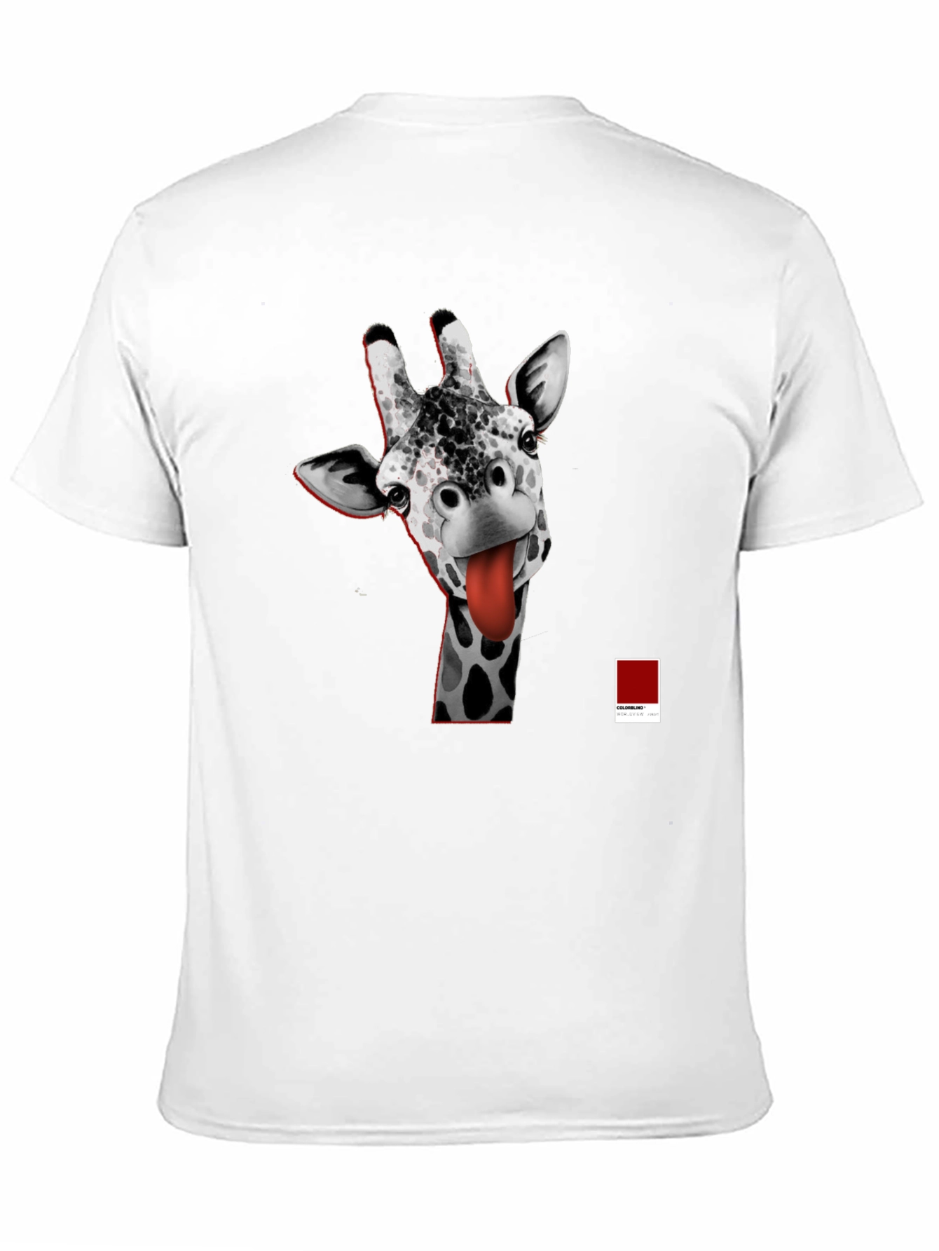 Giraffe Tongue T-Shirt - Funny Graphic Tee