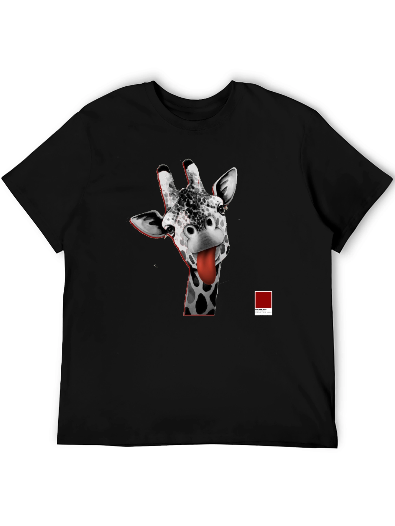 Giraffe Tongue T-Shirt - Funny Graphic Tee