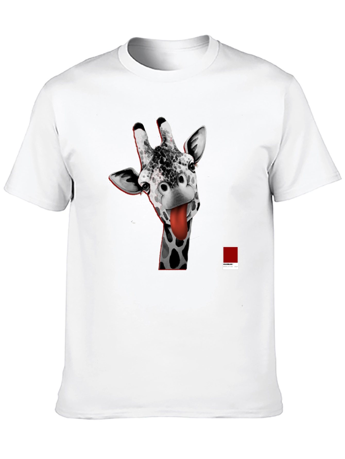 Giraffe Tongue T-Shirt - Funny Graphic Tee