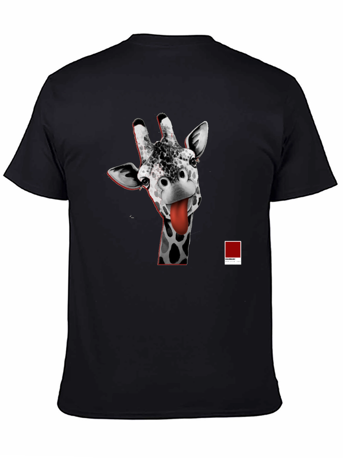 Giraffe Tongue T-Shirt - Funny Graphic Tee