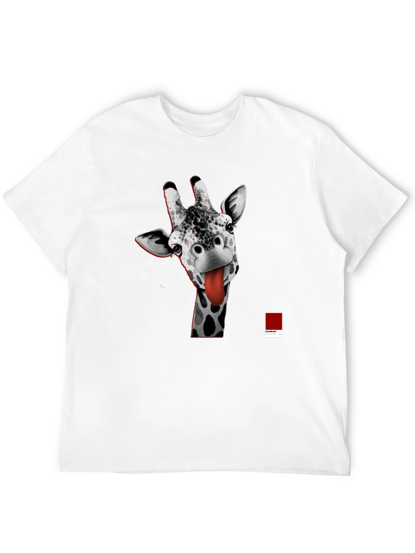 Giraffe Tongue T-Shirt - Funny Graphic Tee