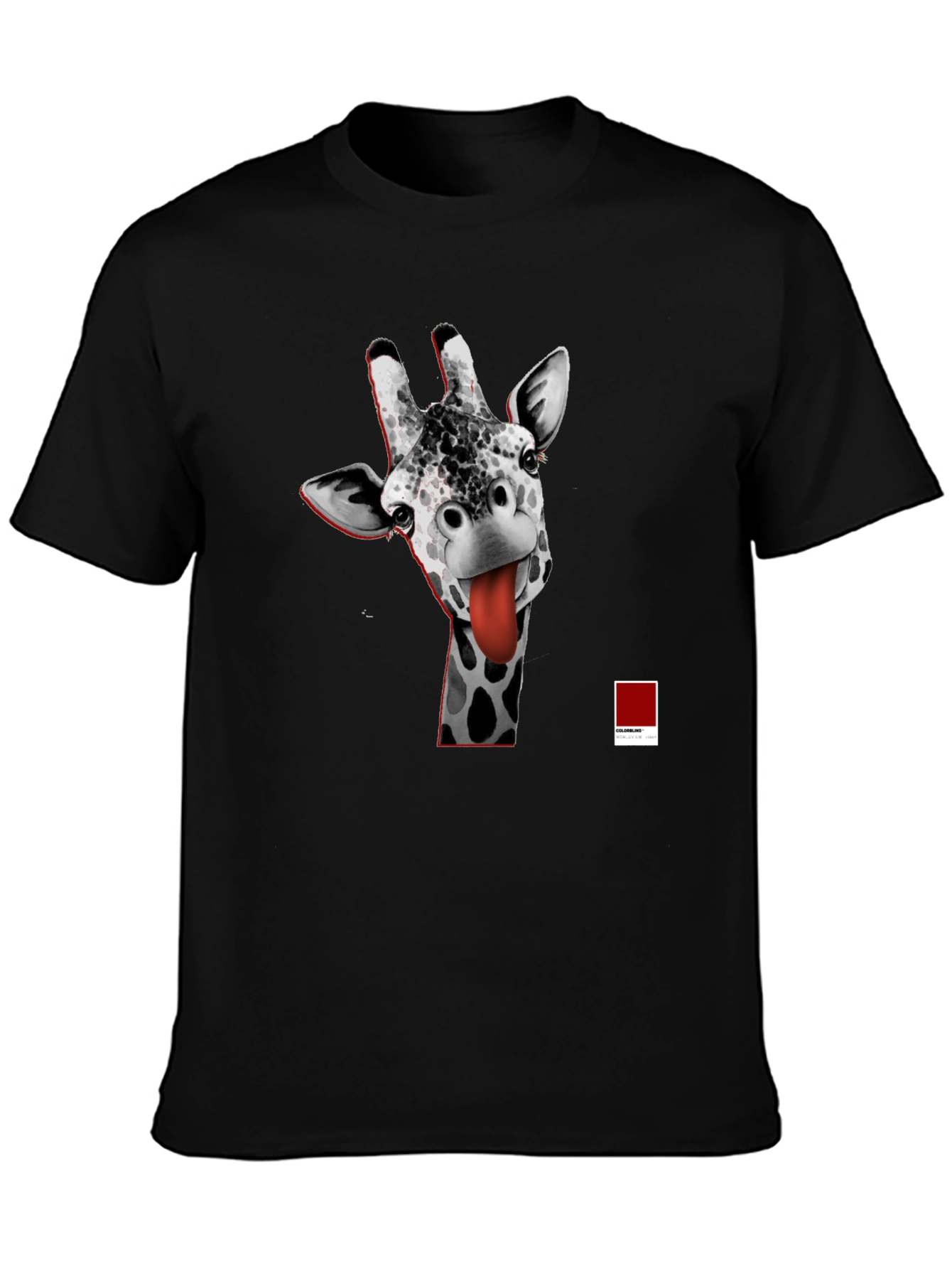 Giraffe Tongue T-Shirt - Funny Graphic Tee