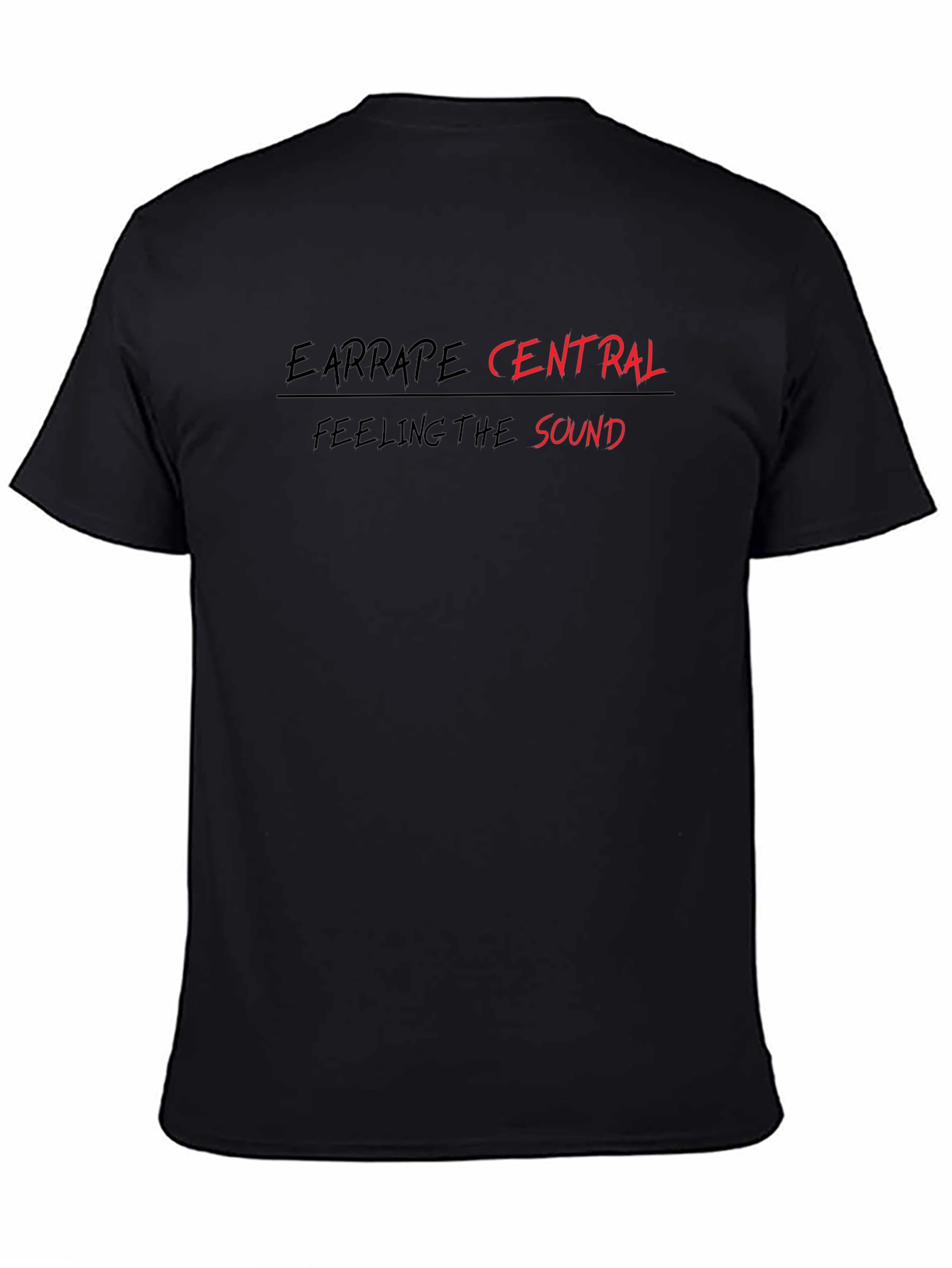 Earrape Central Black T-Shirt - Feeling the Sound