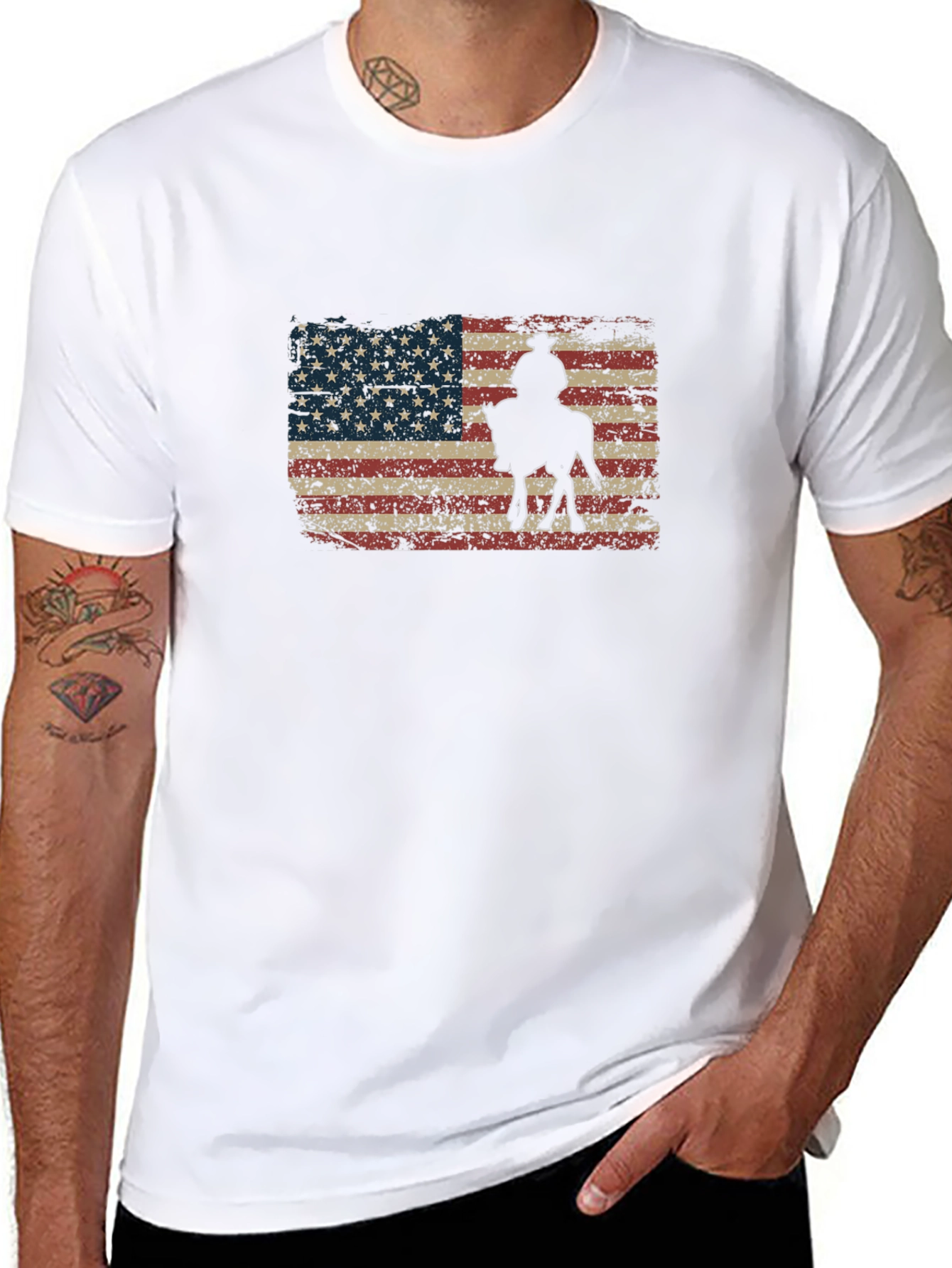 American Cowboy Flag T-Shirt