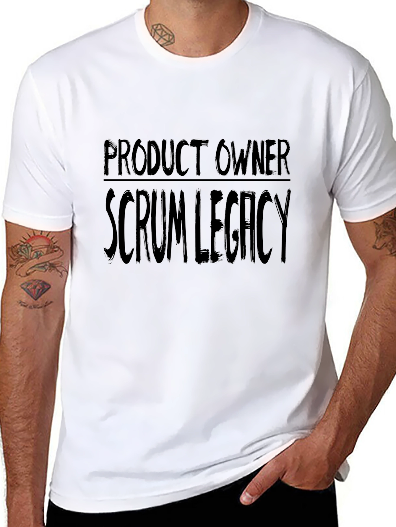 Product Owner Scrum Legacy Black T-Shirt