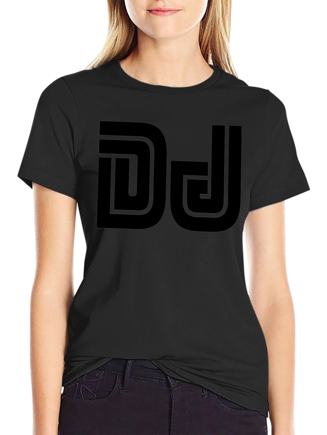 DJ Black Graphic Tee - Stylish Unisex T-Shirt