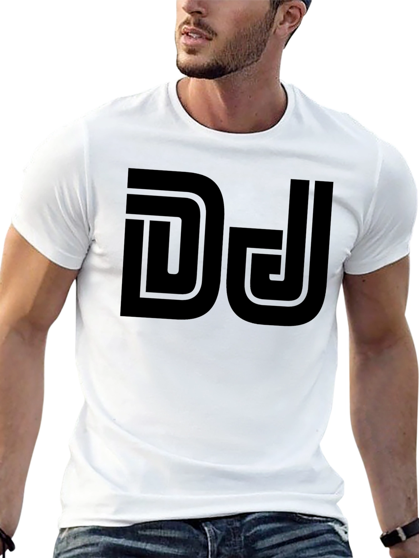 DJ Black Graphic Tee - Stylish Unisex T-Shirt