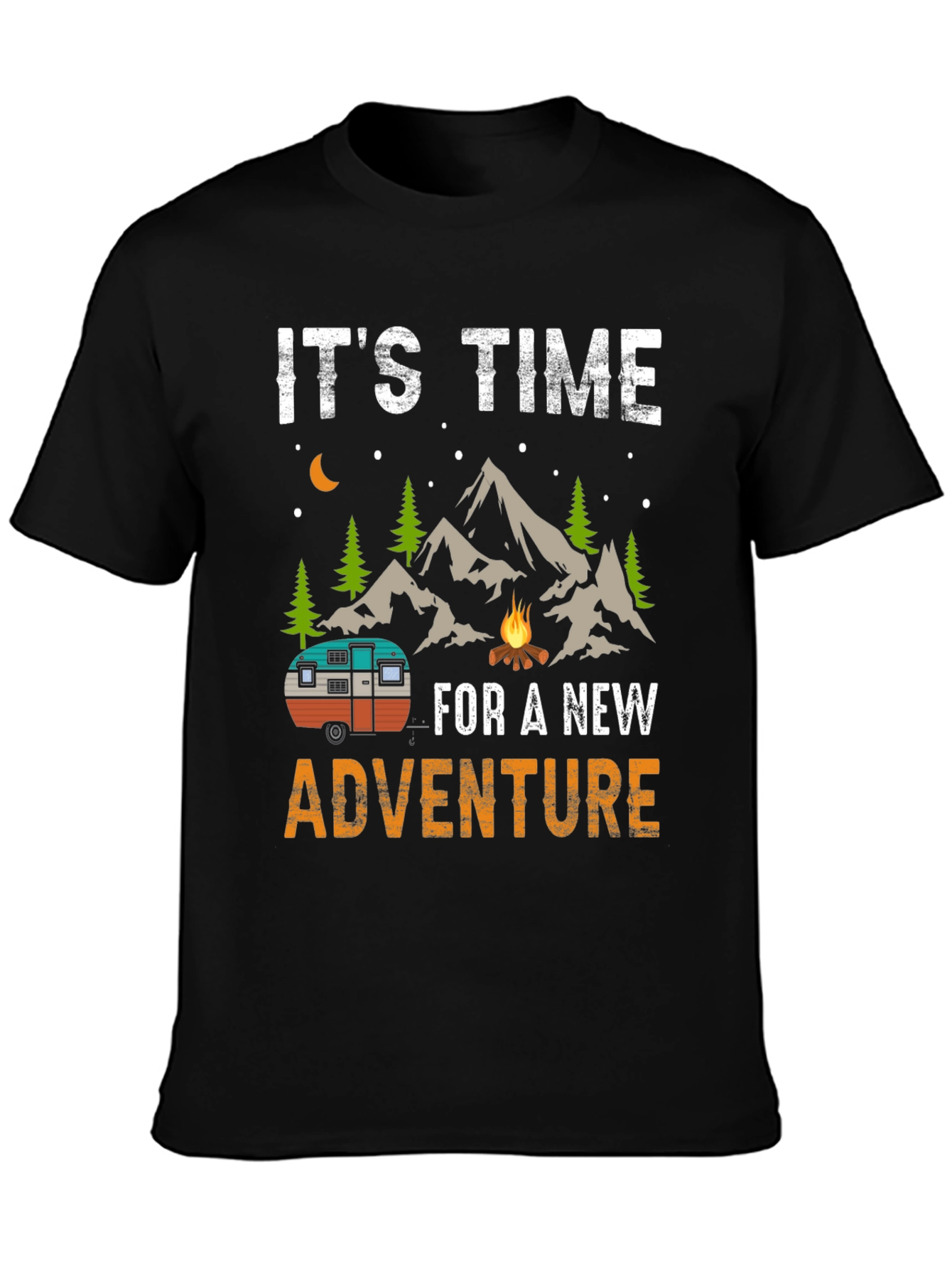 Time for a New Adventure Camping Graphic Tee