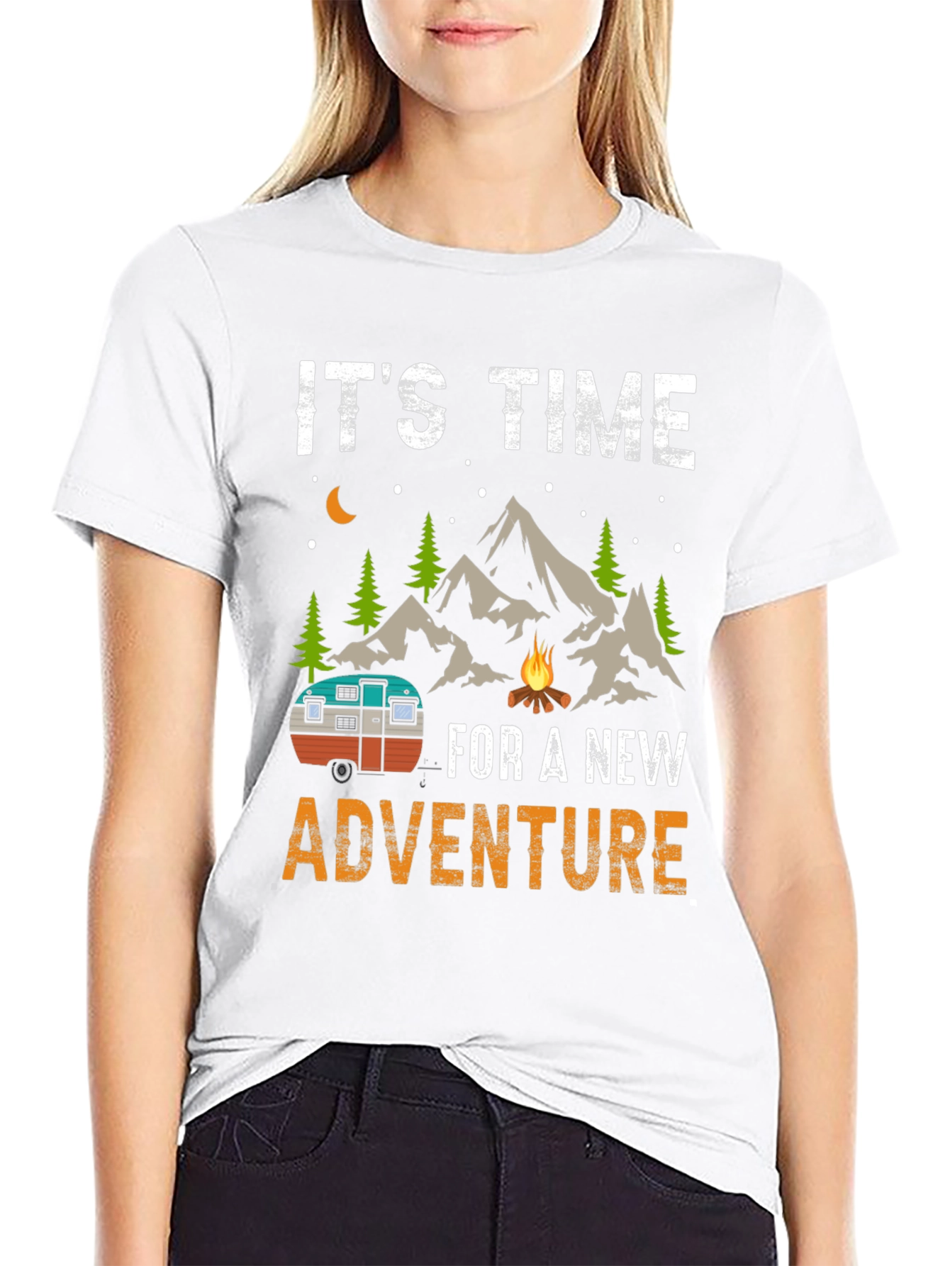 Time for a New Adventure Camping Graphic Tee