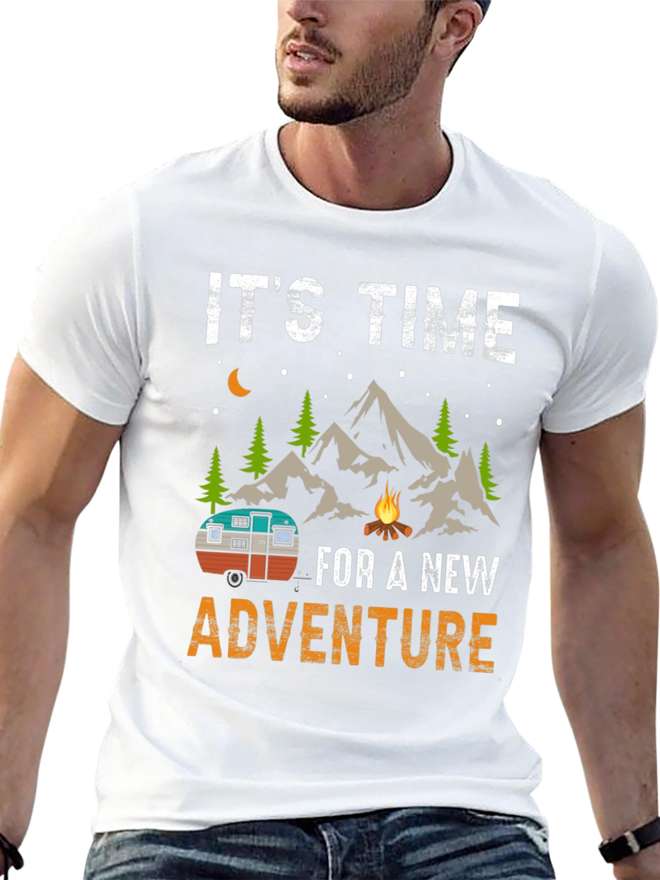 Time for a New Adventure Camping Graphic Tee