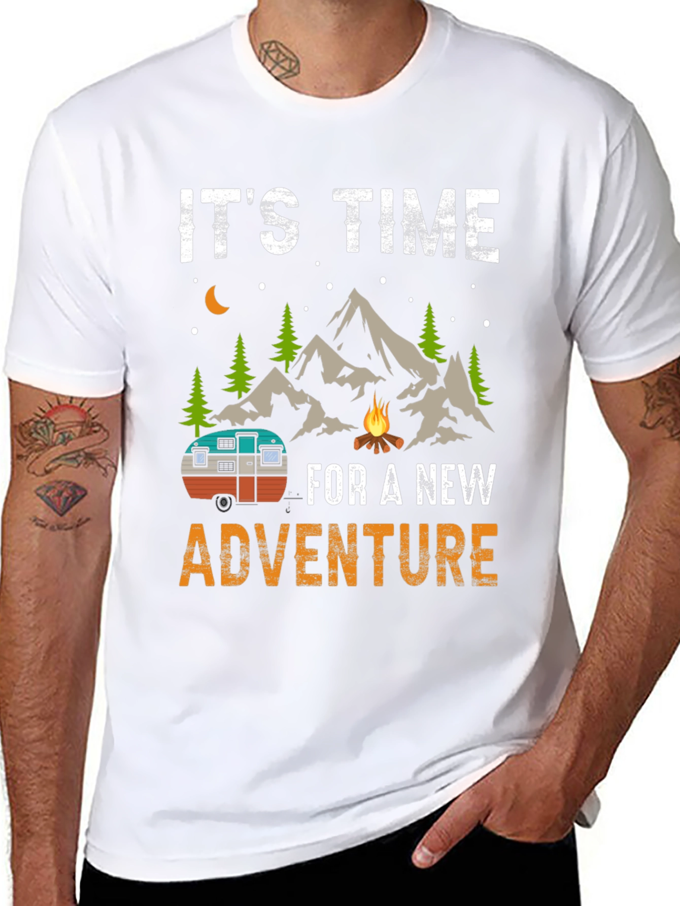 Time for a New Adventure Camping Graphic Tee