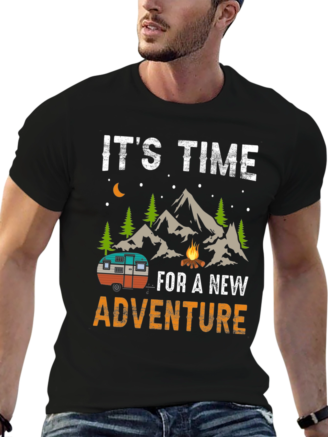 Time for a New Adventure Camping Graphic Tee