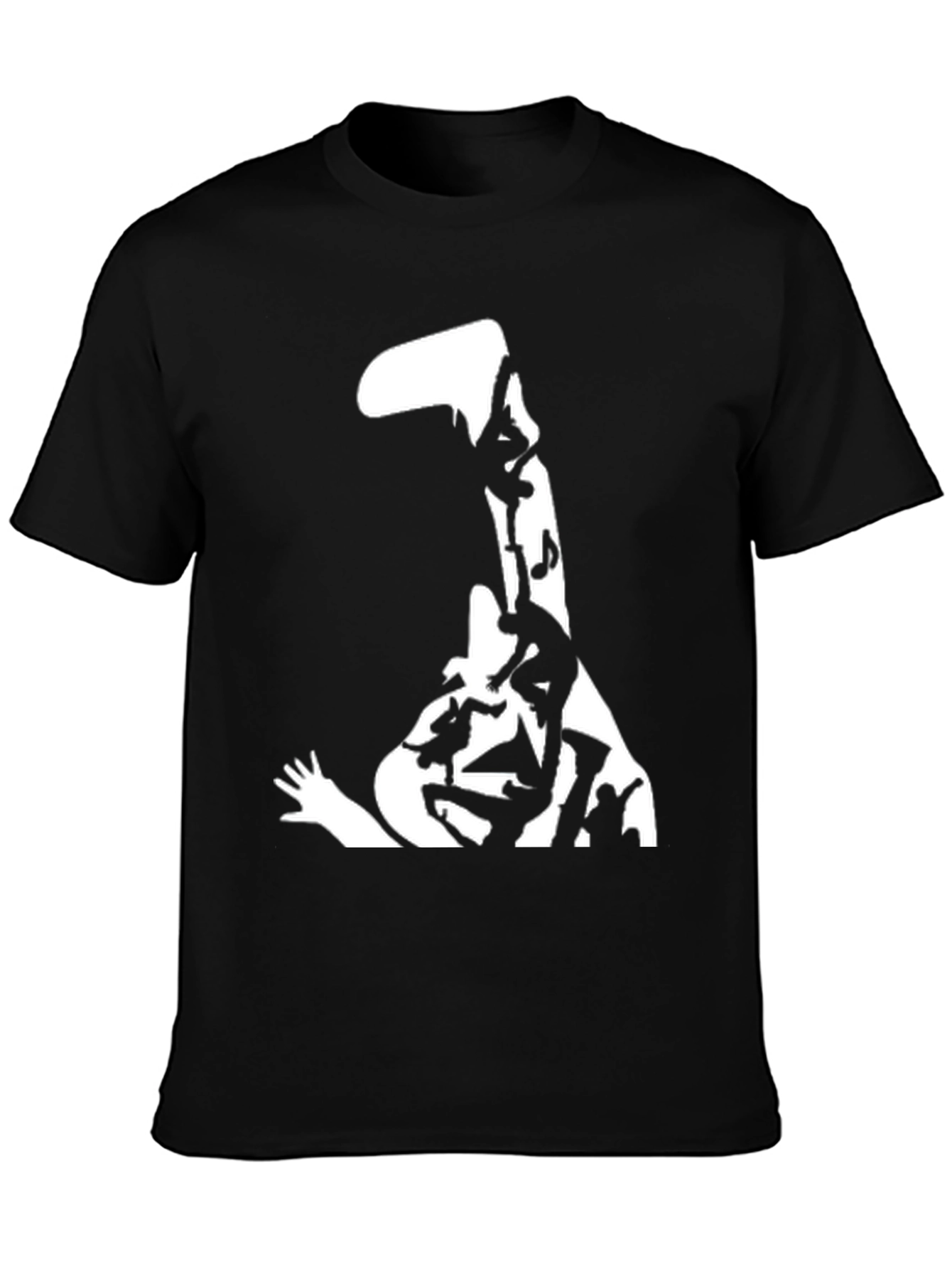 Abstract Art Black T-Shirt