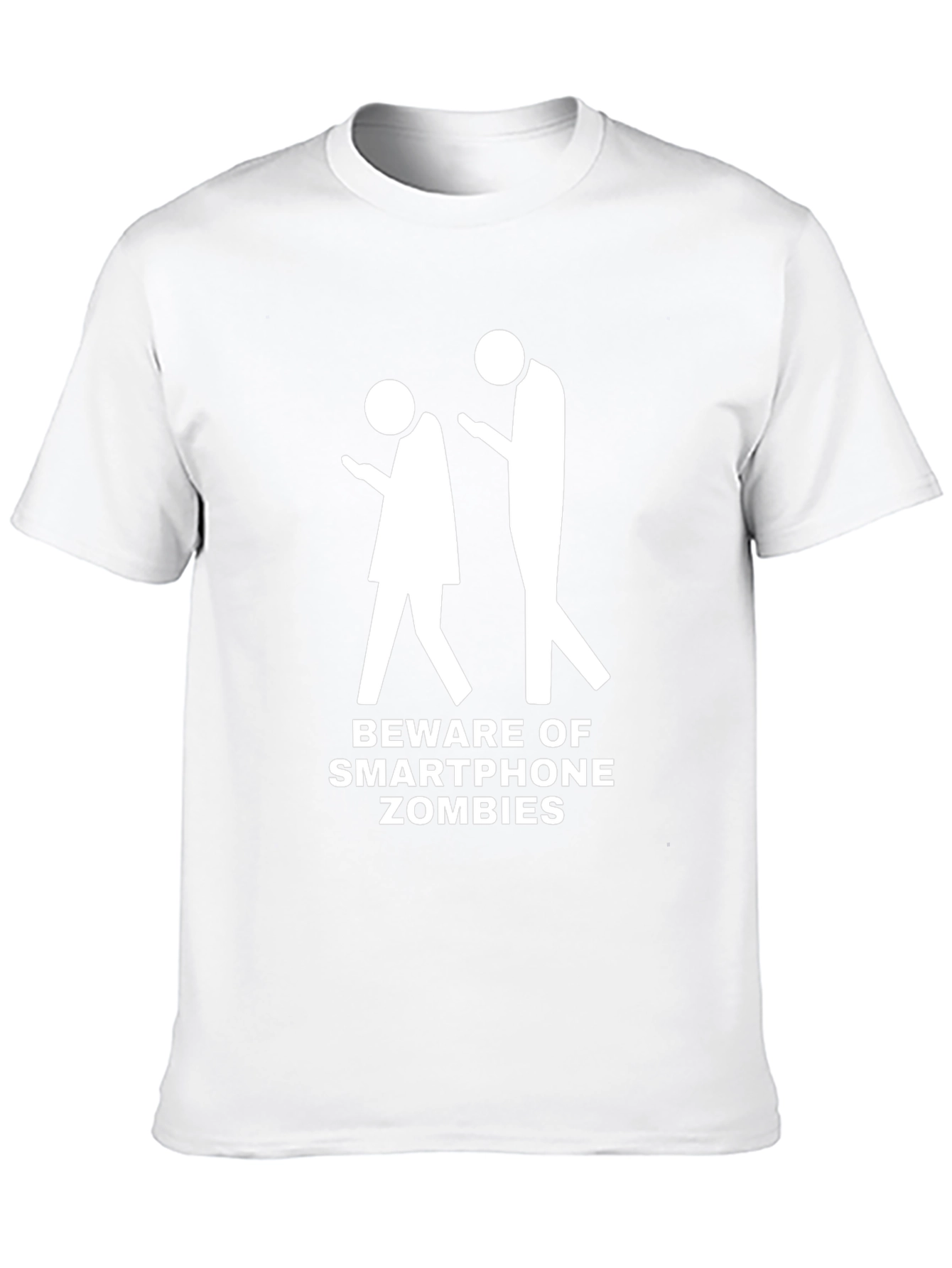 Smartphone Zombies Graphic Tee - Black Cotton T-Shirt