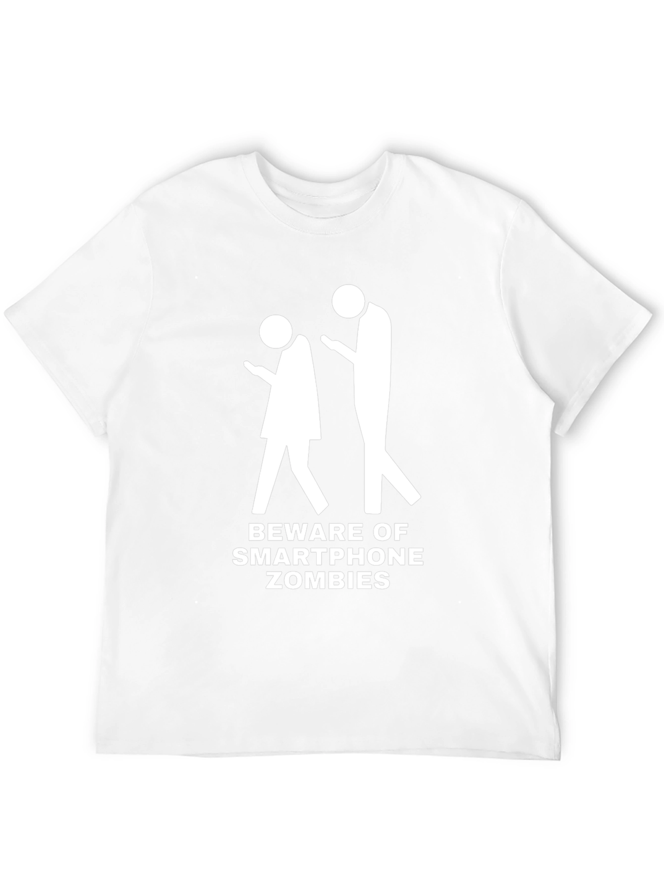 Smartphone Zombies Graphic Tee - Black Cotton T-Shirt