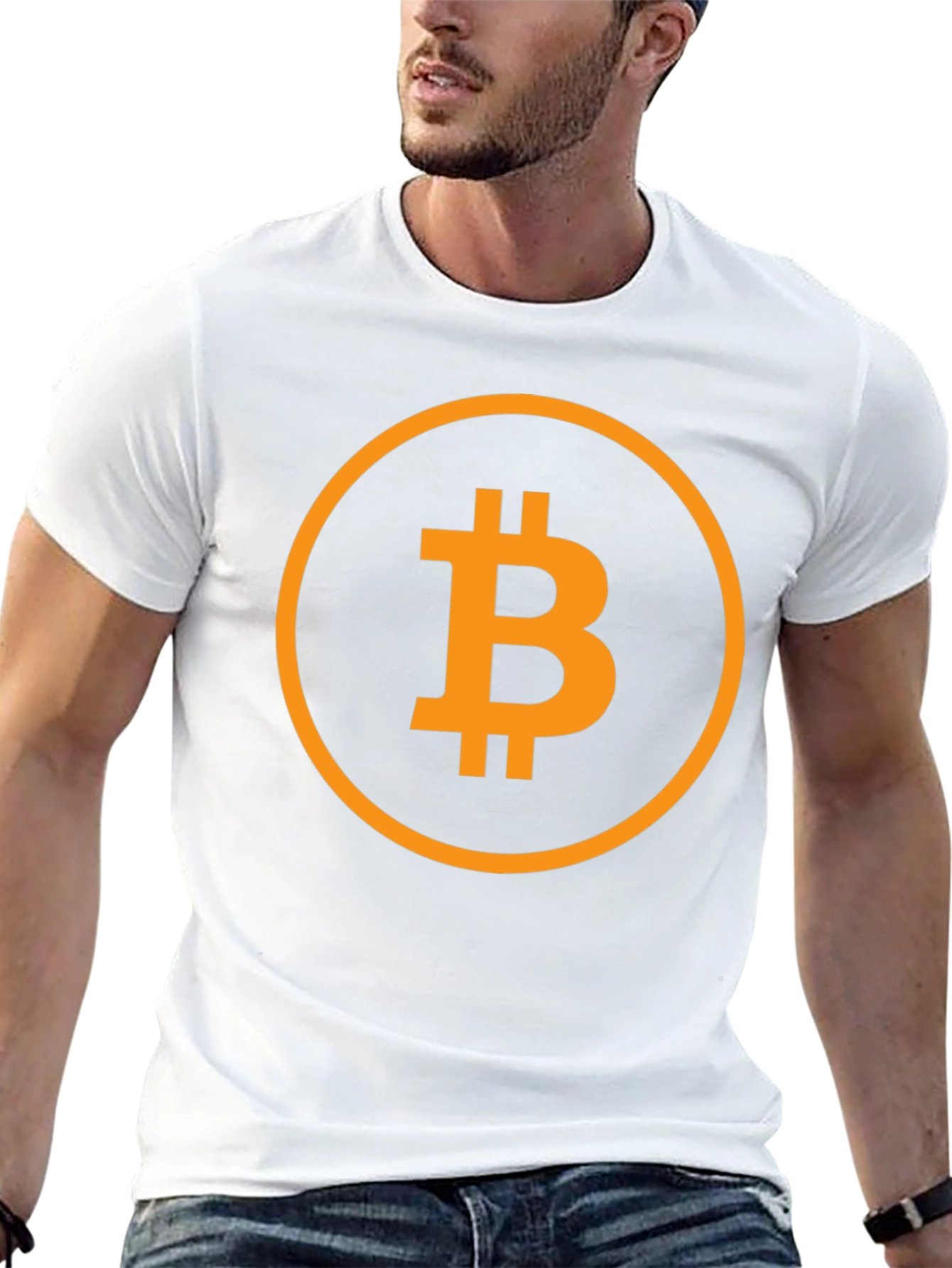 Bitcoin Logo Graphic T-Shirt - Black