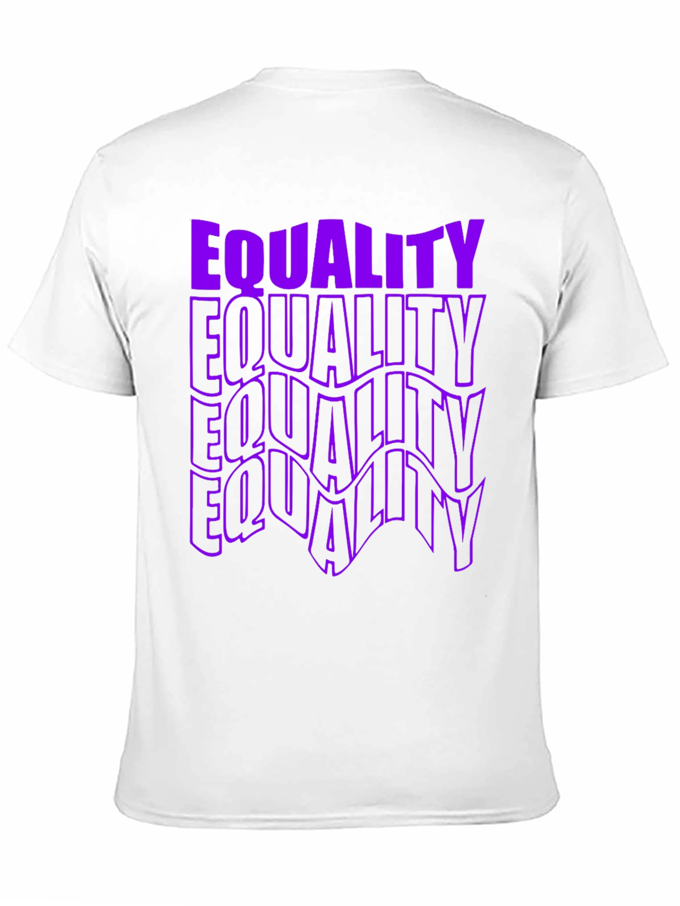 Equality Graphic T-Shirt - Bold Purple Print