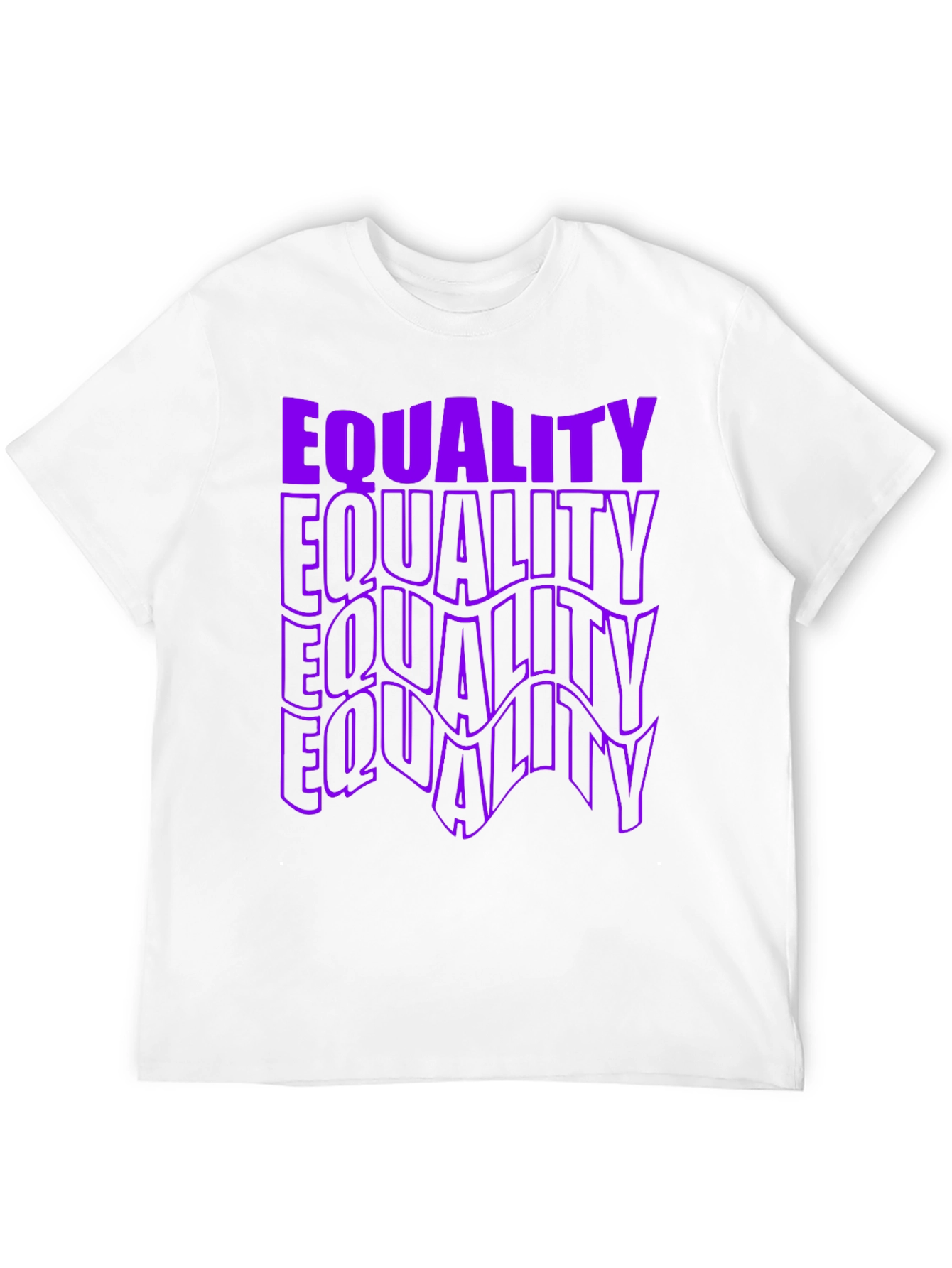 Equality Graphic T-Shirt - Bold Purple Print
