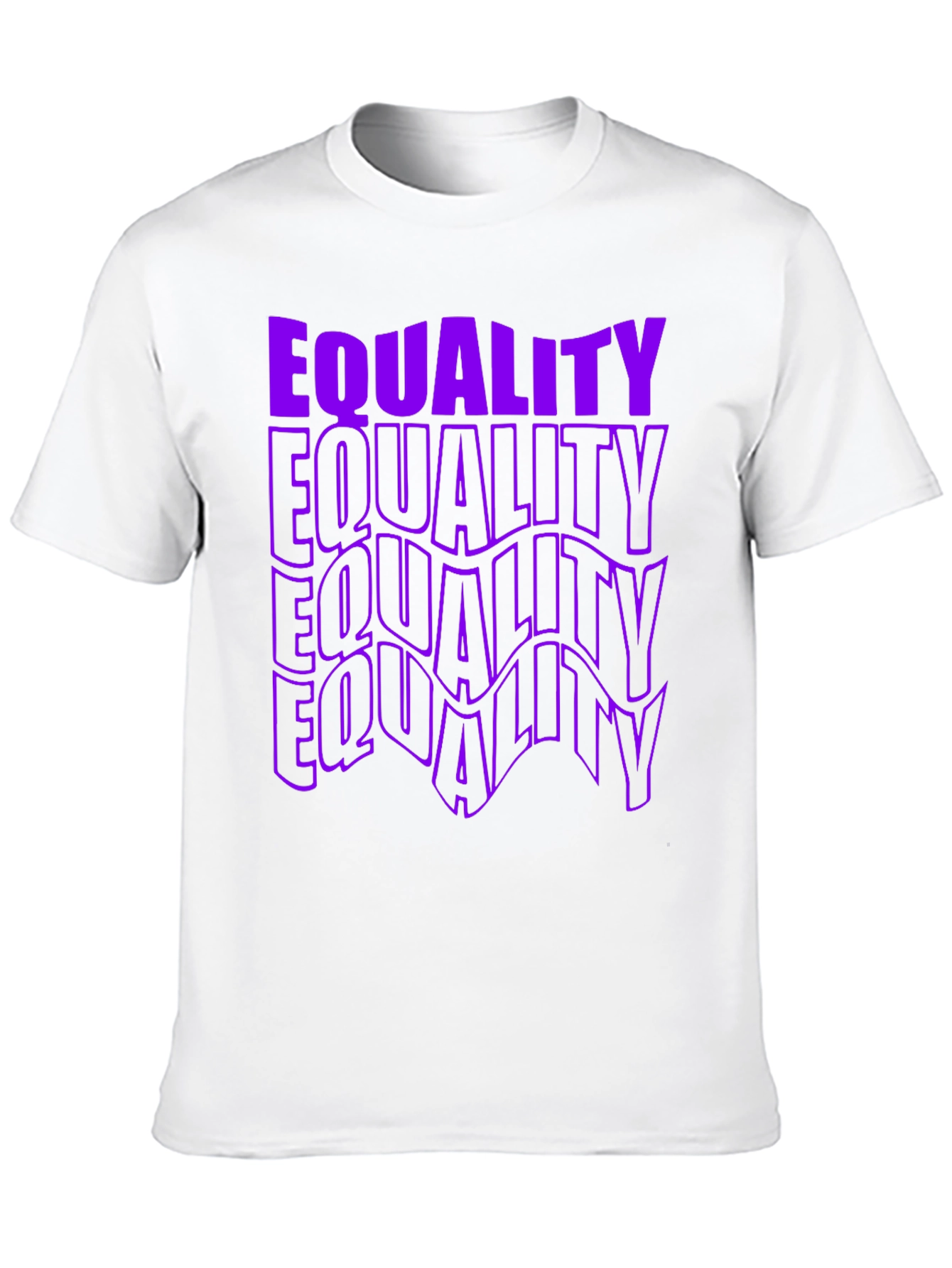 Equality Graphic T-Shirt - Bold Purple Print