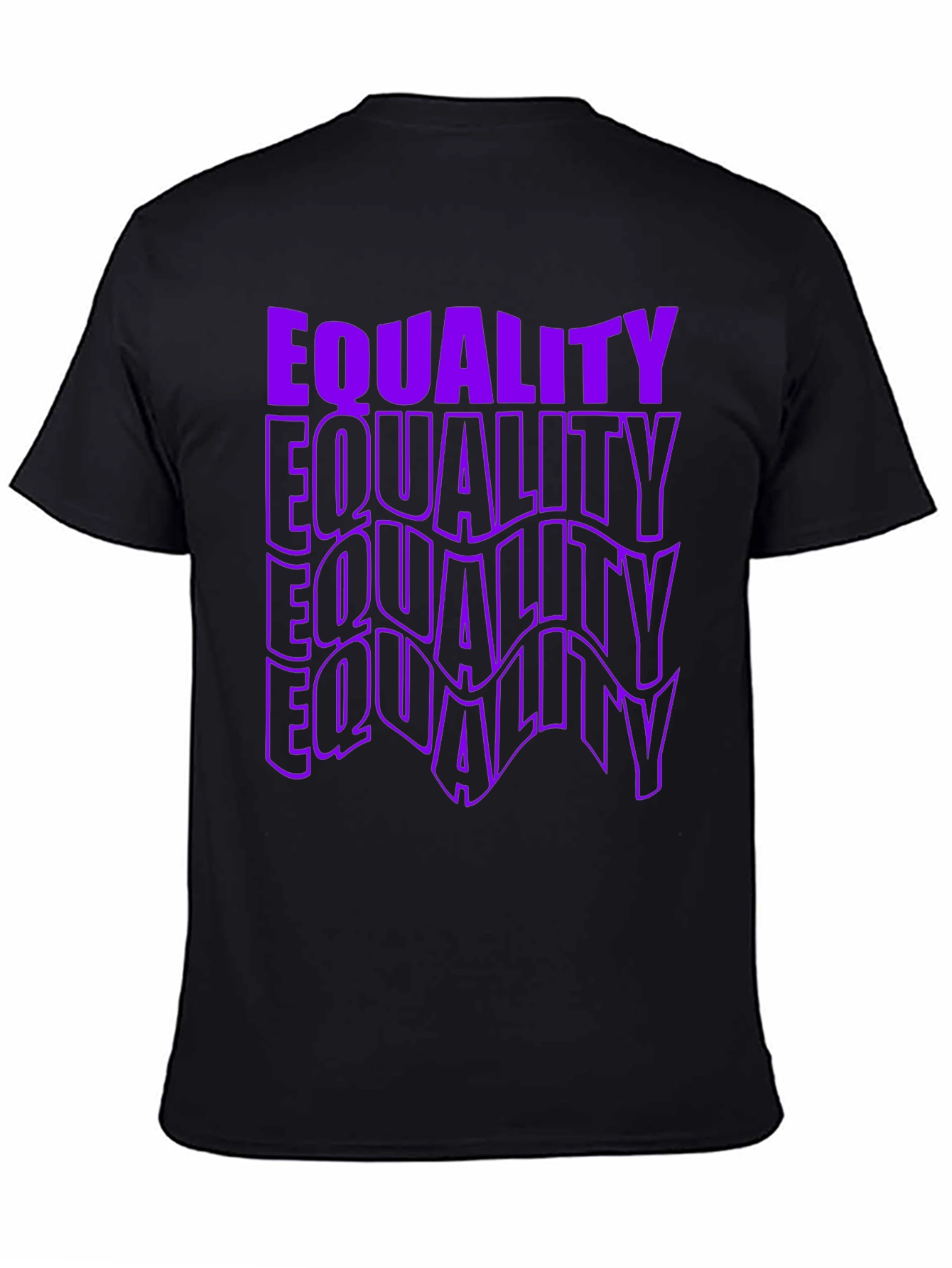 Equality Graphic T-Shirt - Bold Purple Print