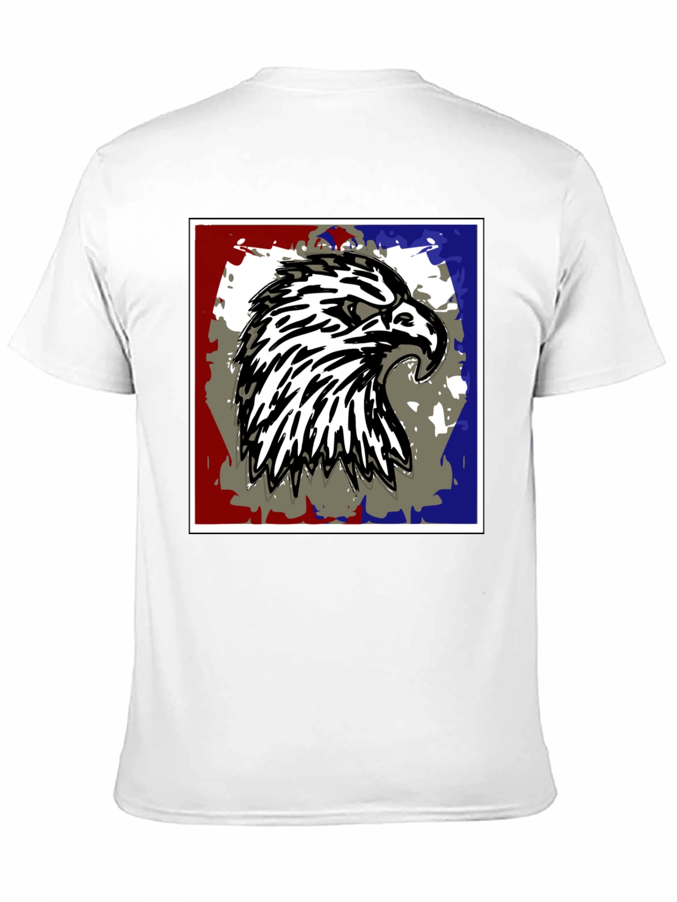 Eagle Graphic Print Black T-Shirt