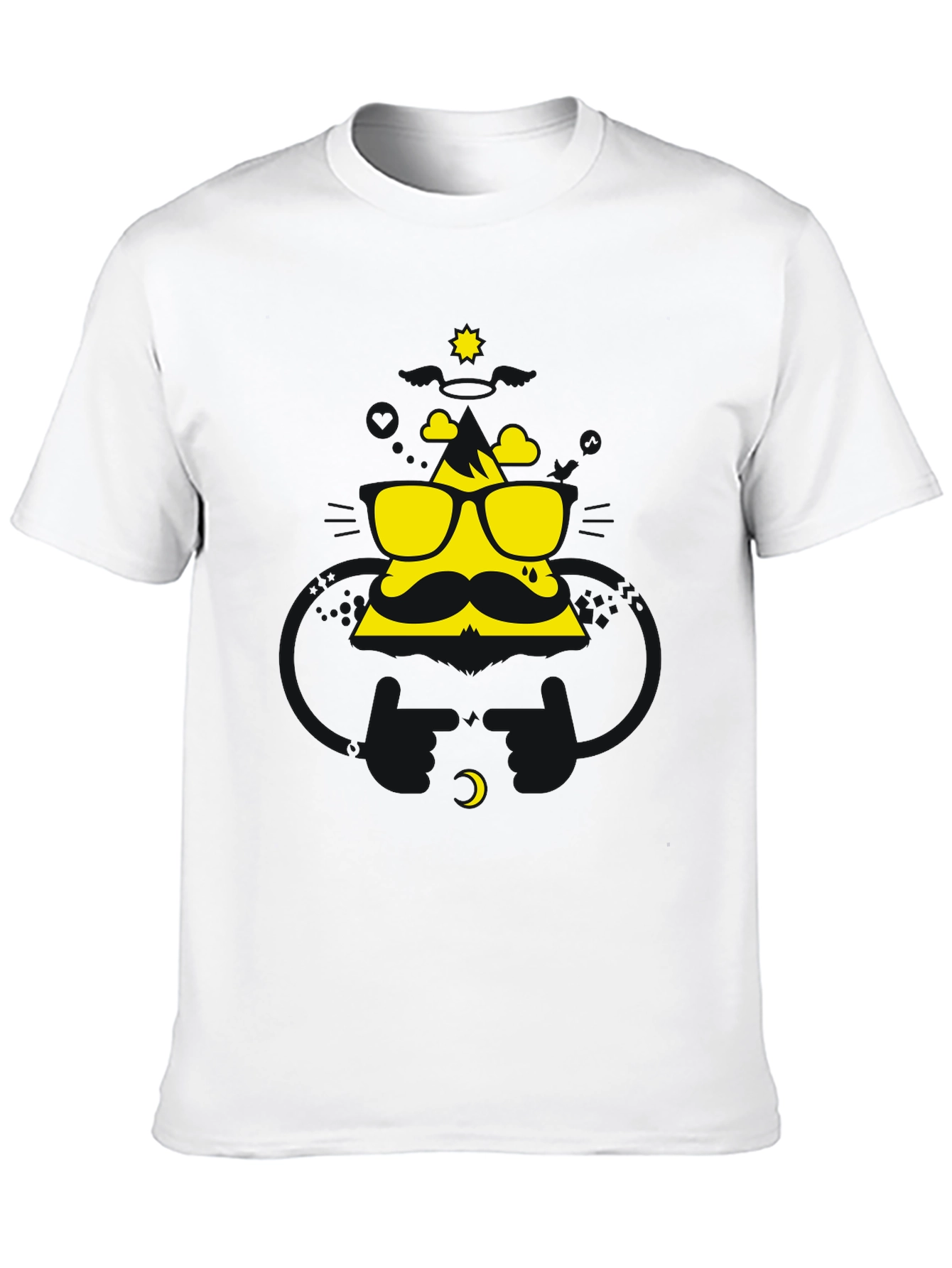 Cool Dude Graphic Tee - Black Cotton Blend Shirt