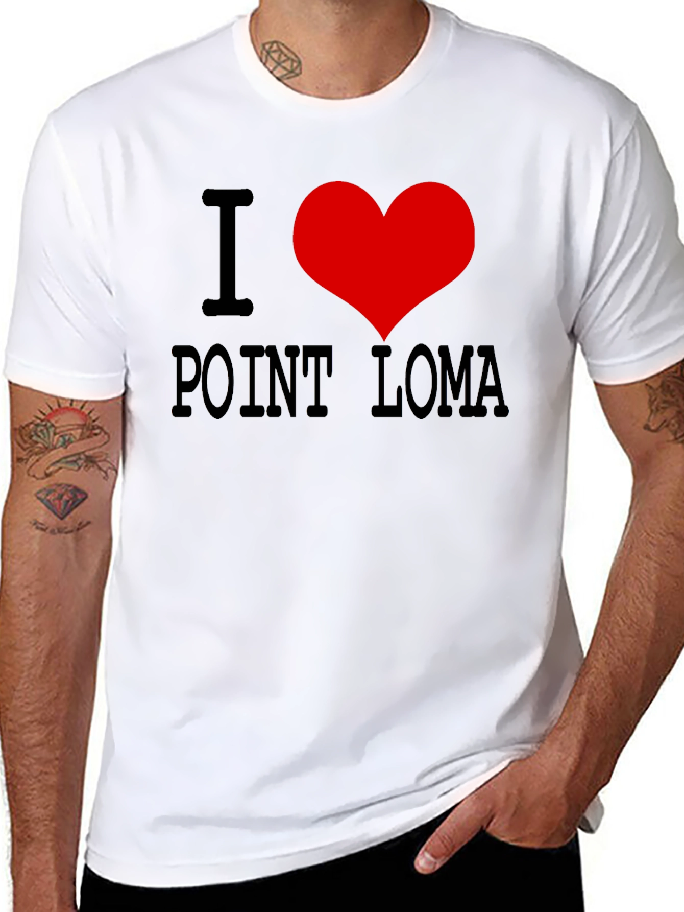 I Heart Point Loma Black T-Shirt