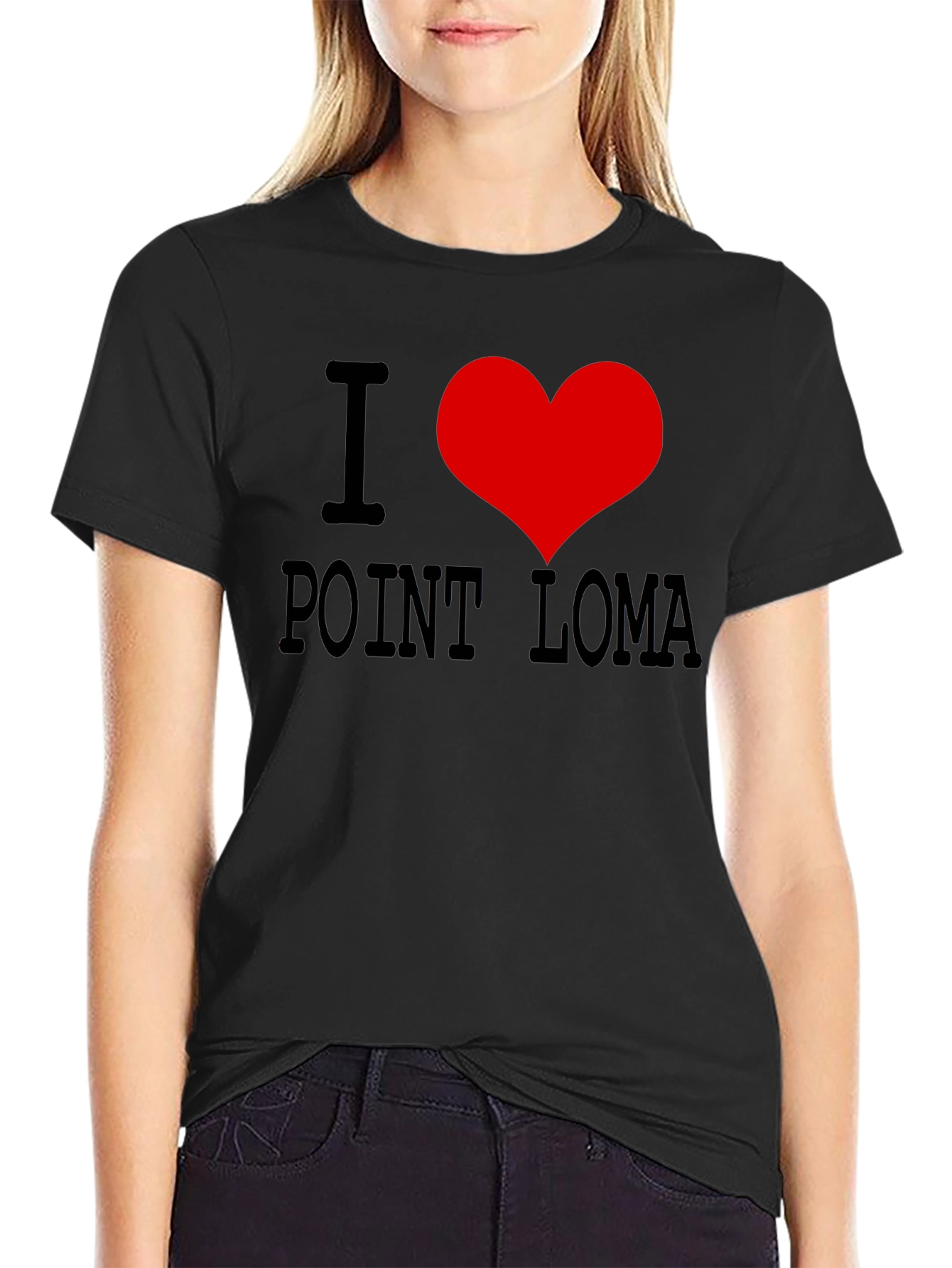 I Heart Point Loma Black T-Shirt