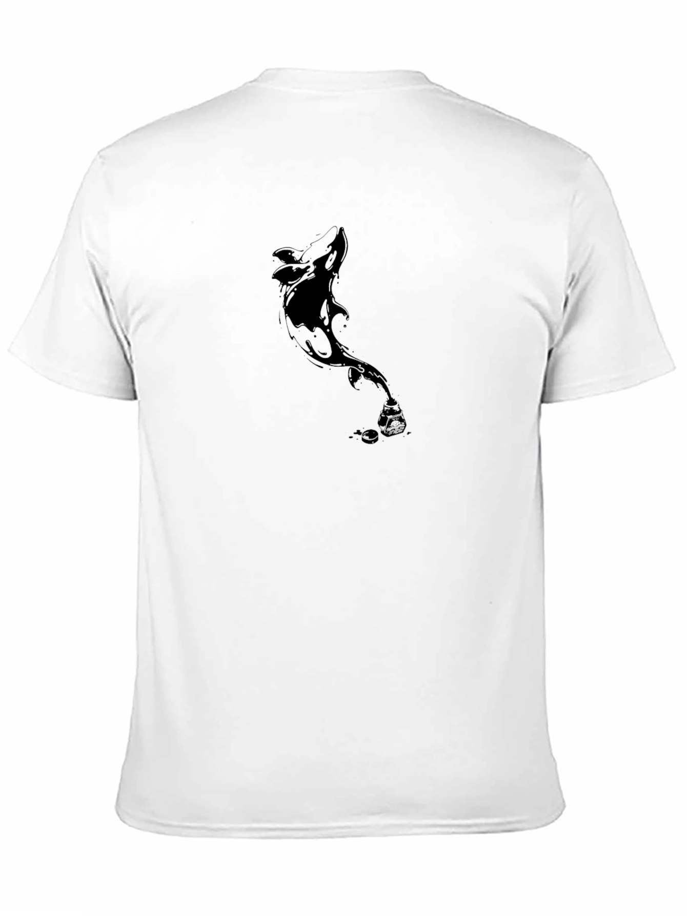 Mens Black Orca Graphic T-Shirt