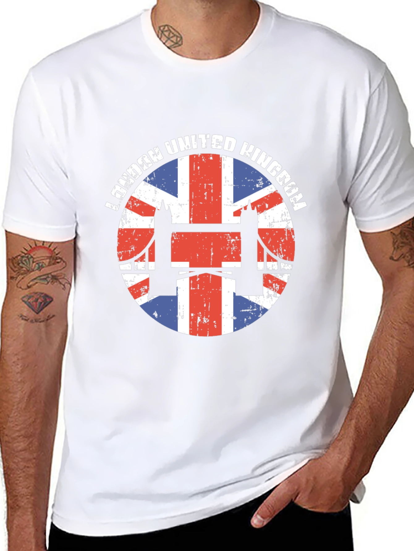 London United Kingdom Flag Graphic Tee
