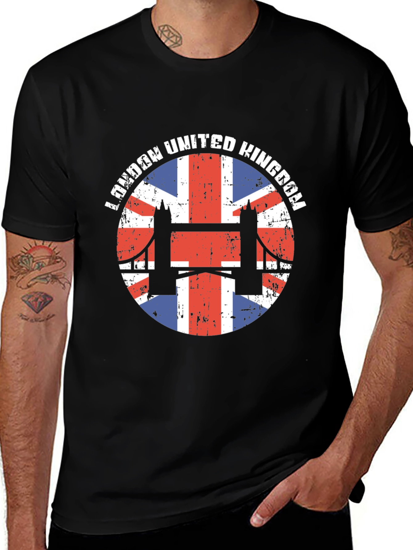 London United Kingdom Flag Graphic Tee