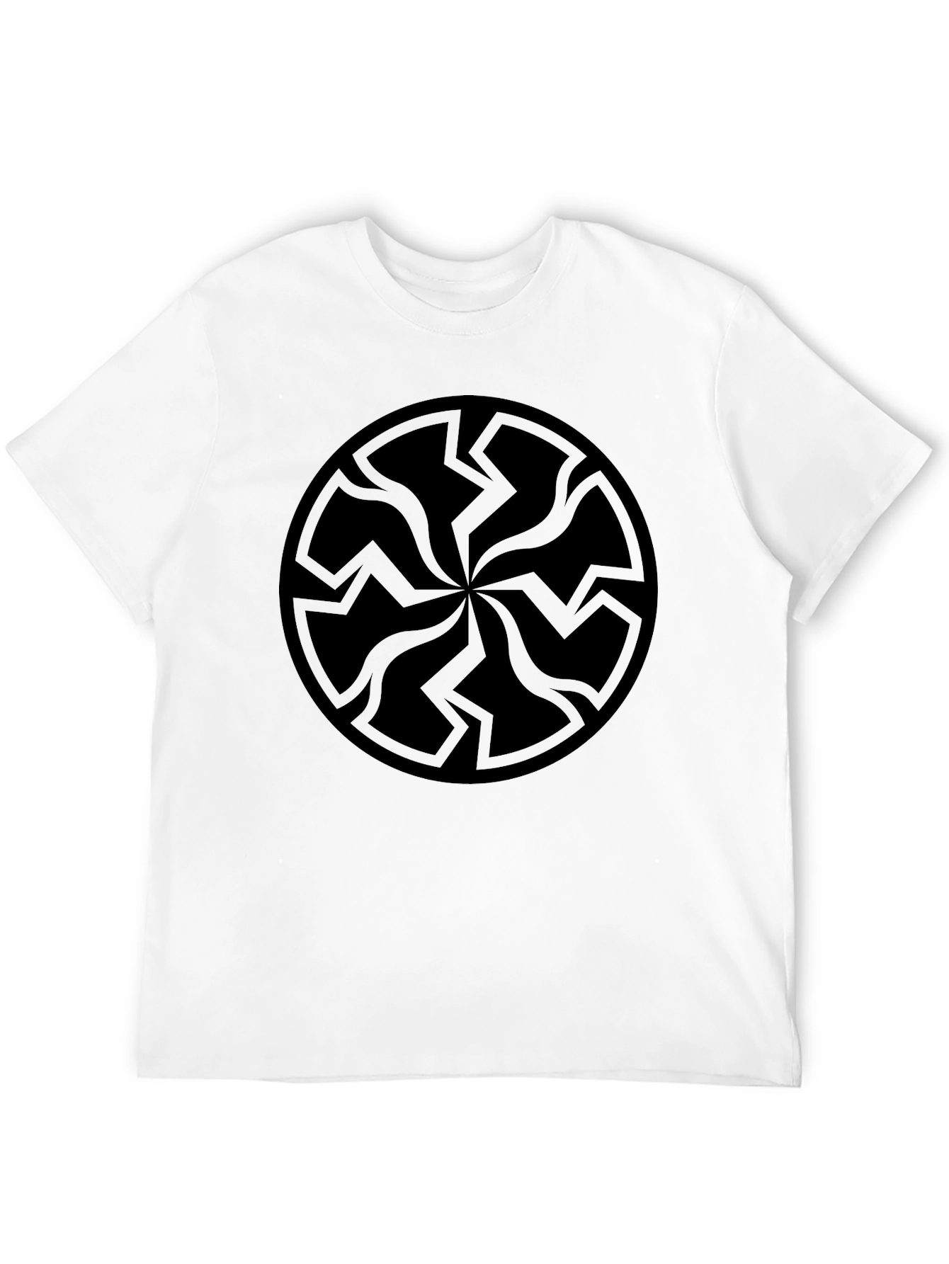 Black Sun Symbol Graphic Tee - Dark Aesthetic Shirt